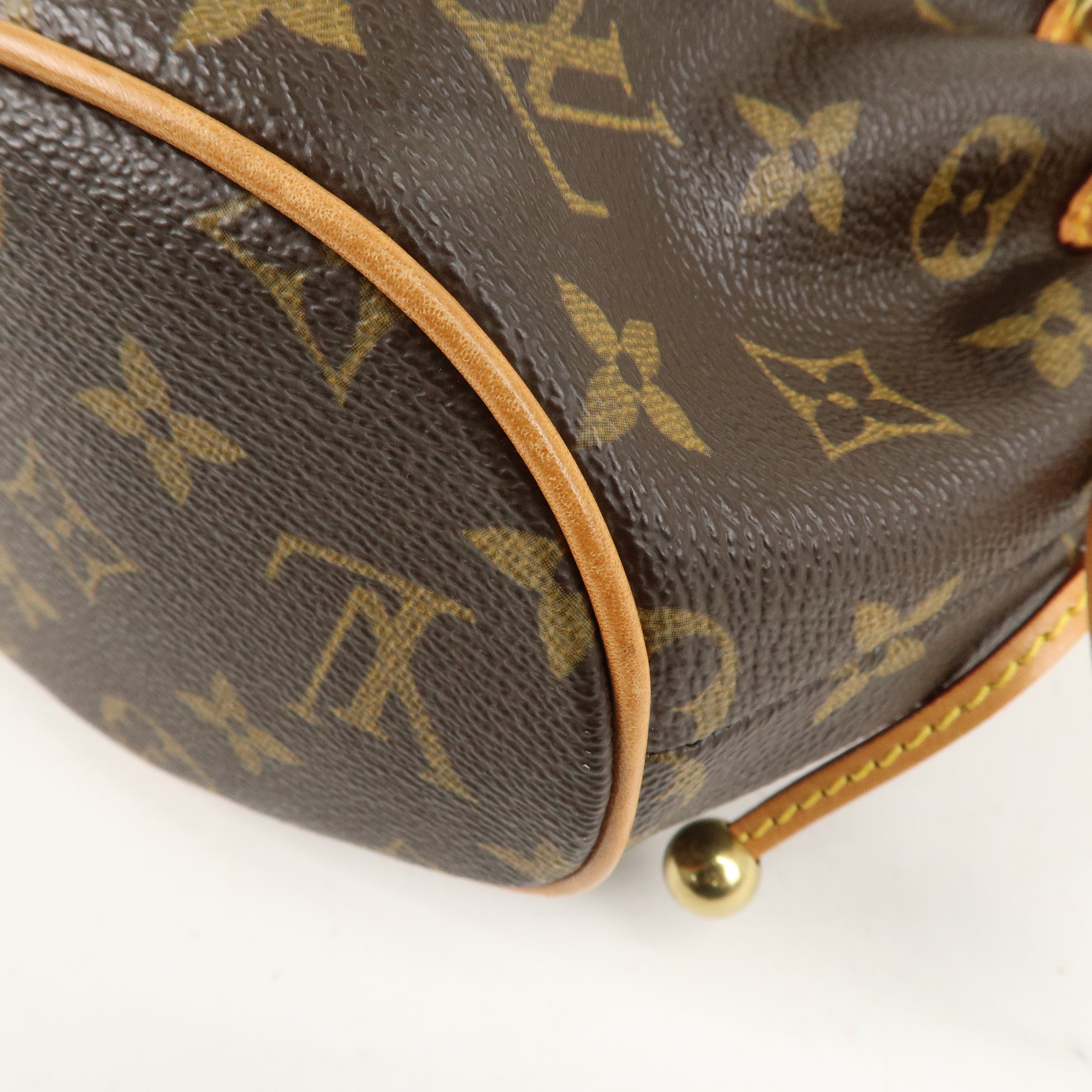 Louis Vuitton Monogram Theda GM Hand Bag Brown M92393