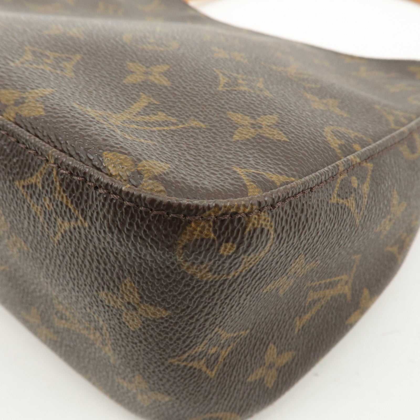 Louis Vuitton Monogram Looping MM Shoulder Bag Brown M51146