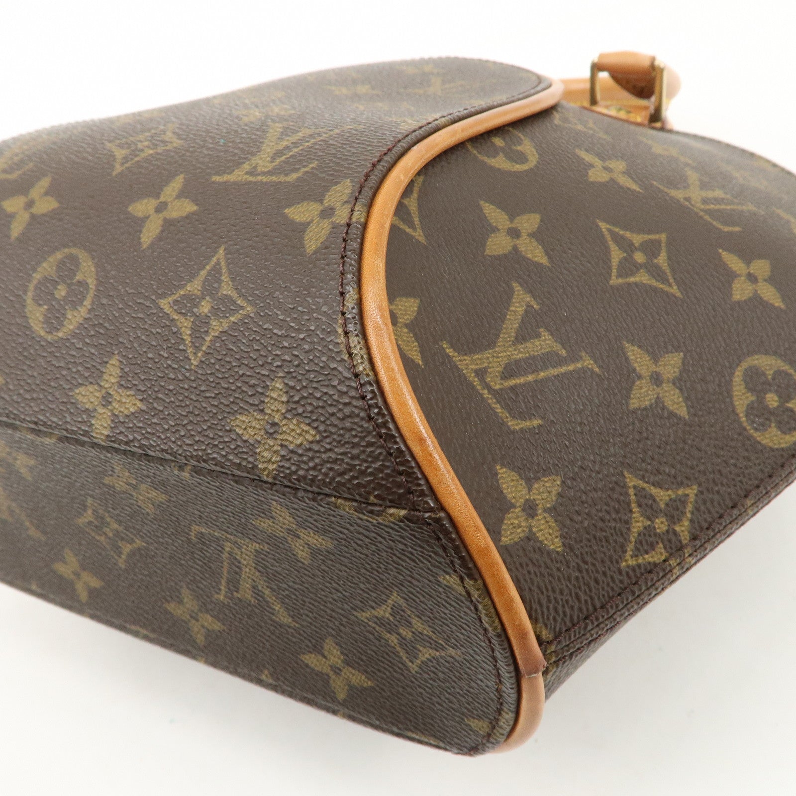 Louis Vuitton Monogram Ellipse PM Hand Bag Brown M51127 Used