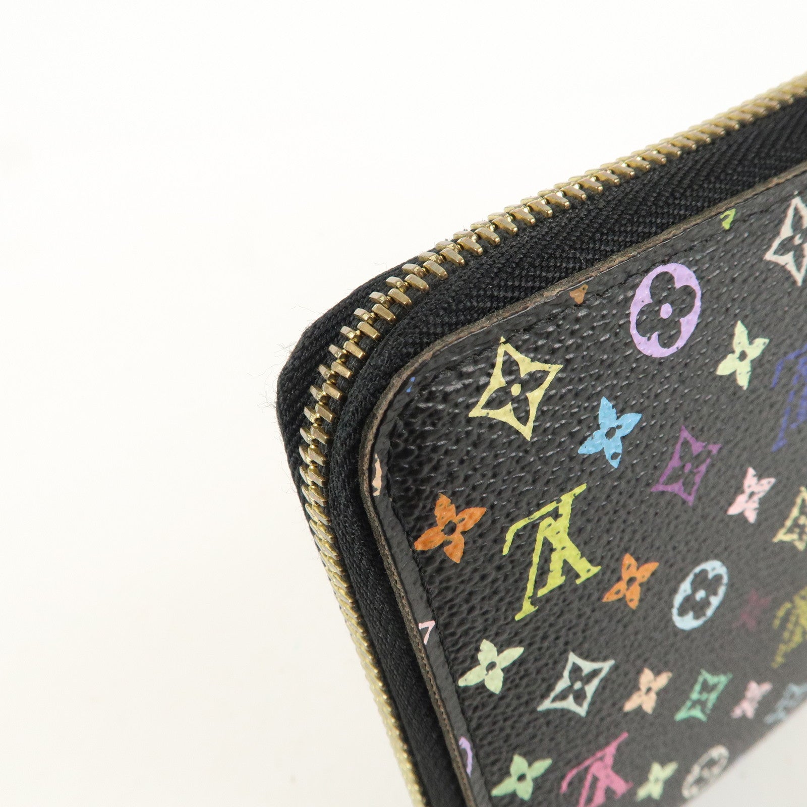 Louis Vuitton Monogram Multi Color Zippy Wallet Noir M60244