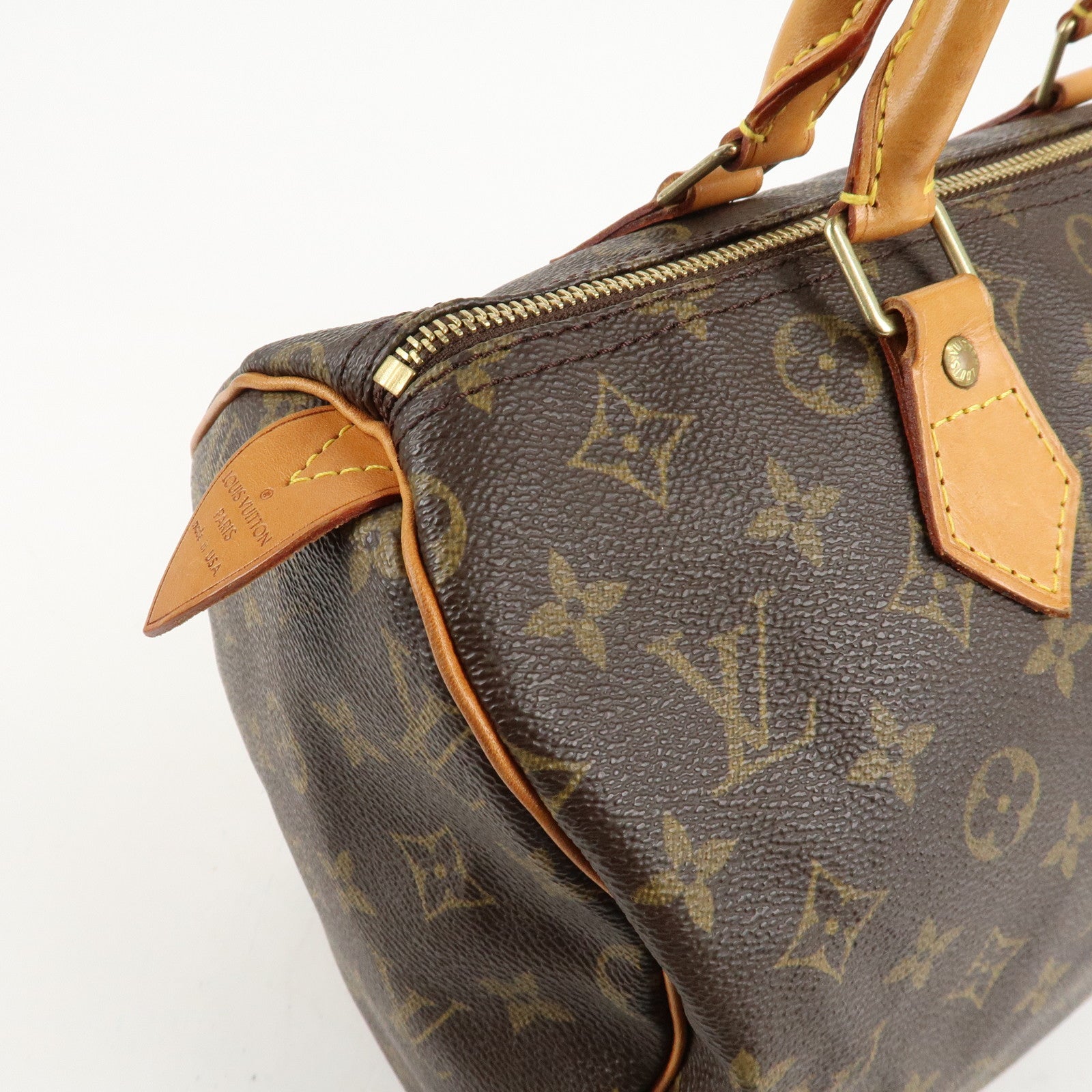 Louis Vuitton Monogram Speedy 30 Hand Bag Boston Bag M41526 Used