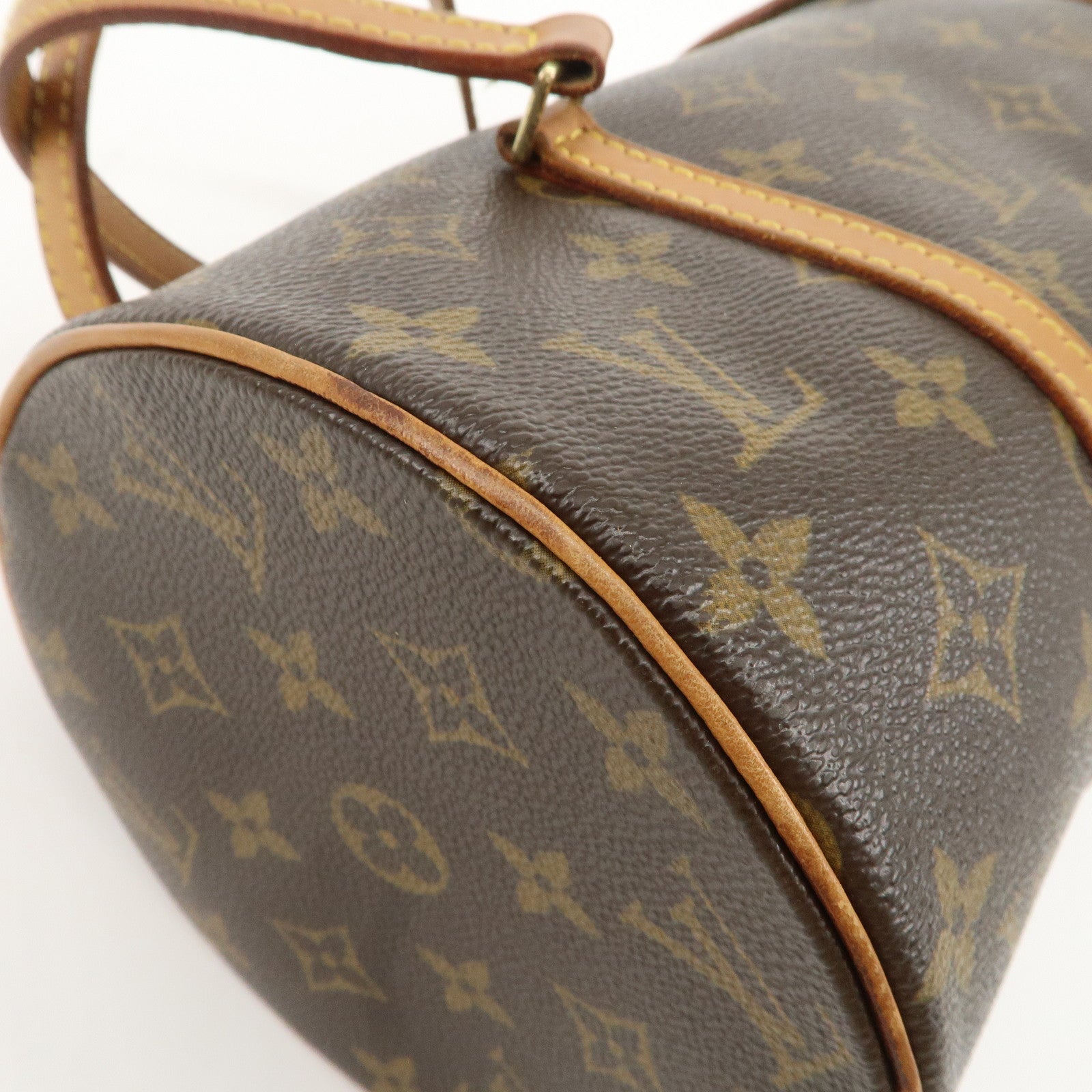 Louis Vuitton Monogram Papillon 30 Hand Bag Ney Style Brown M51385 Used