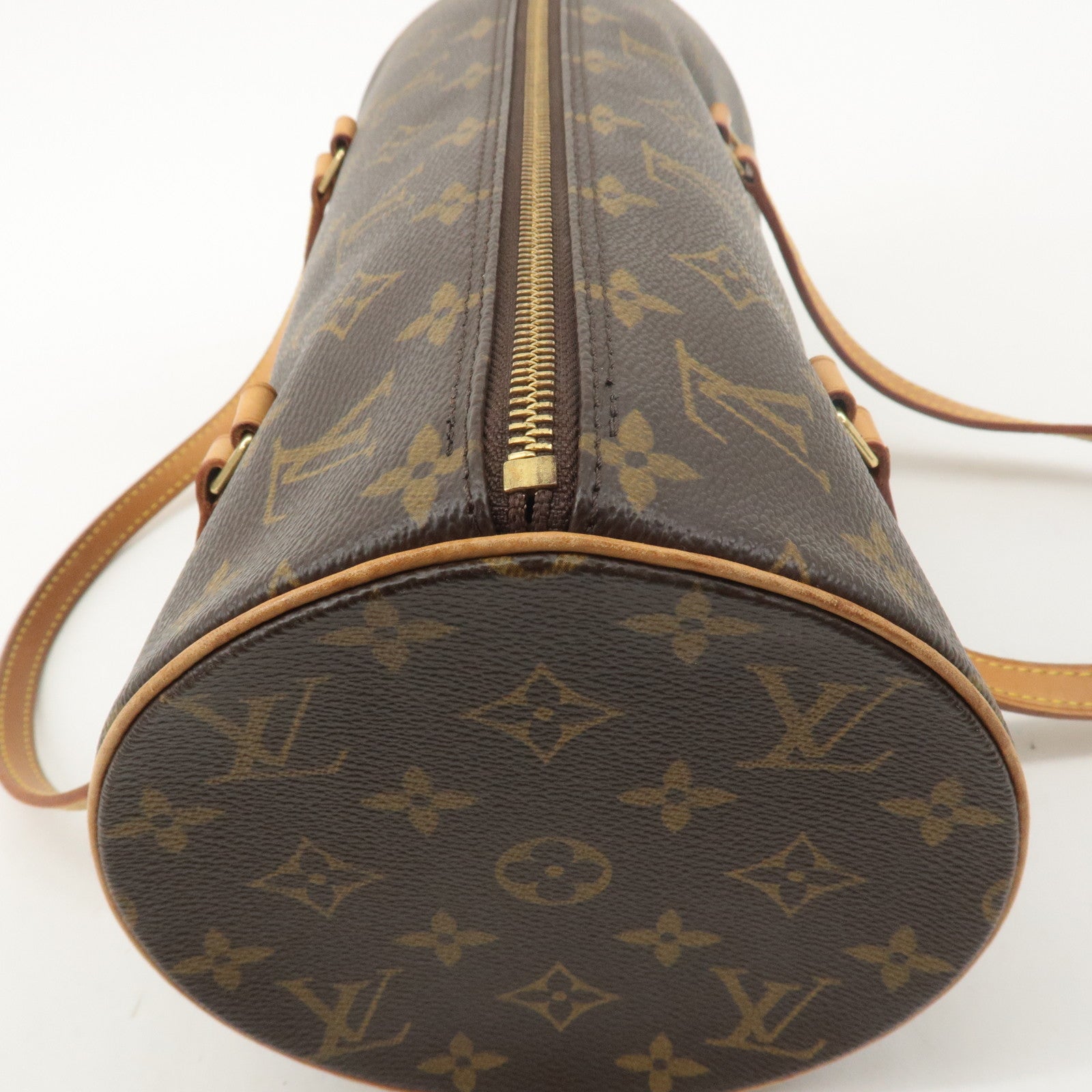 Louis Vuitton Monogram Papillon 30 Hand Bag 
Pouch Brown M51385