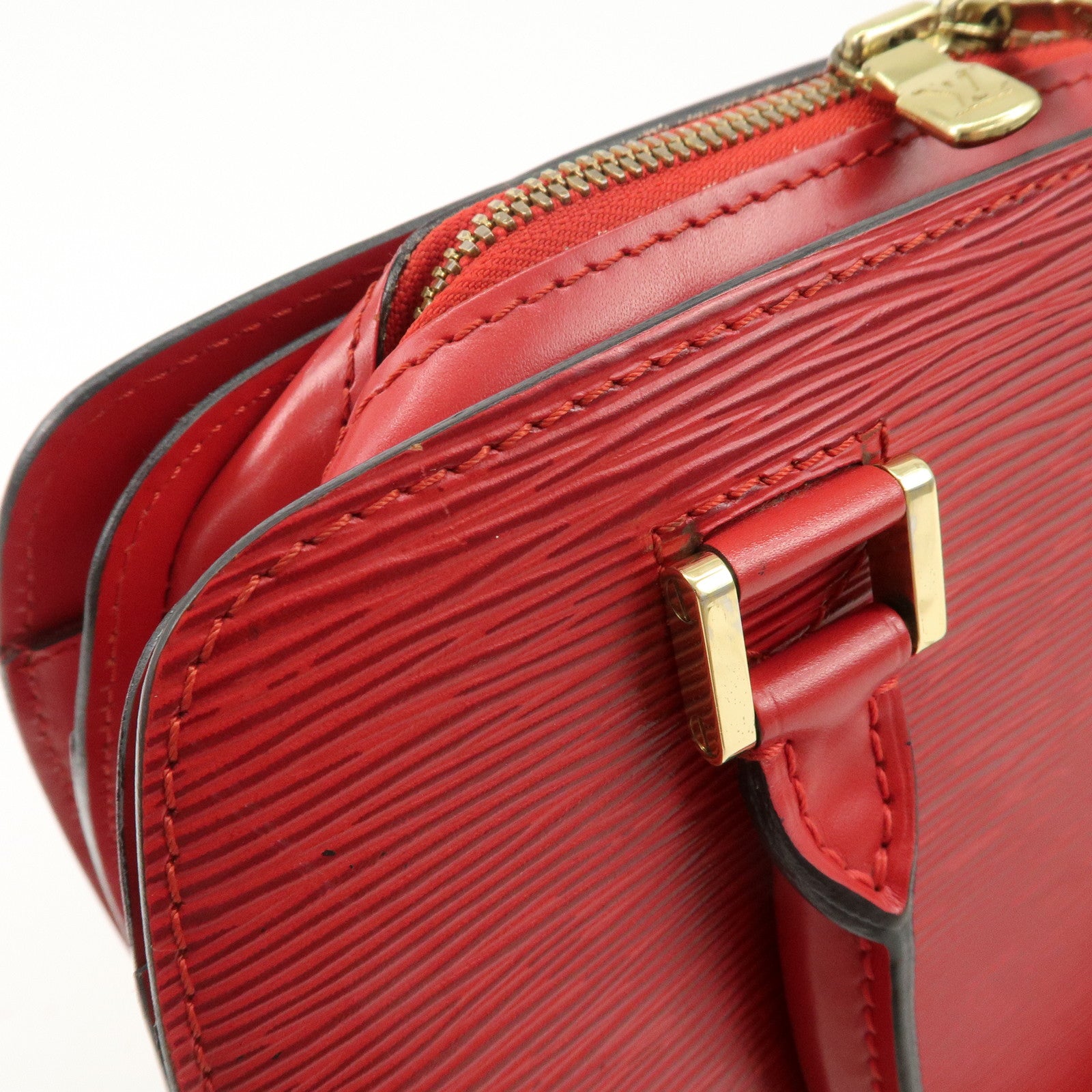 Louis Vuitton Epi Pont Neuf Hand Bag Castilian Red M52057 Used