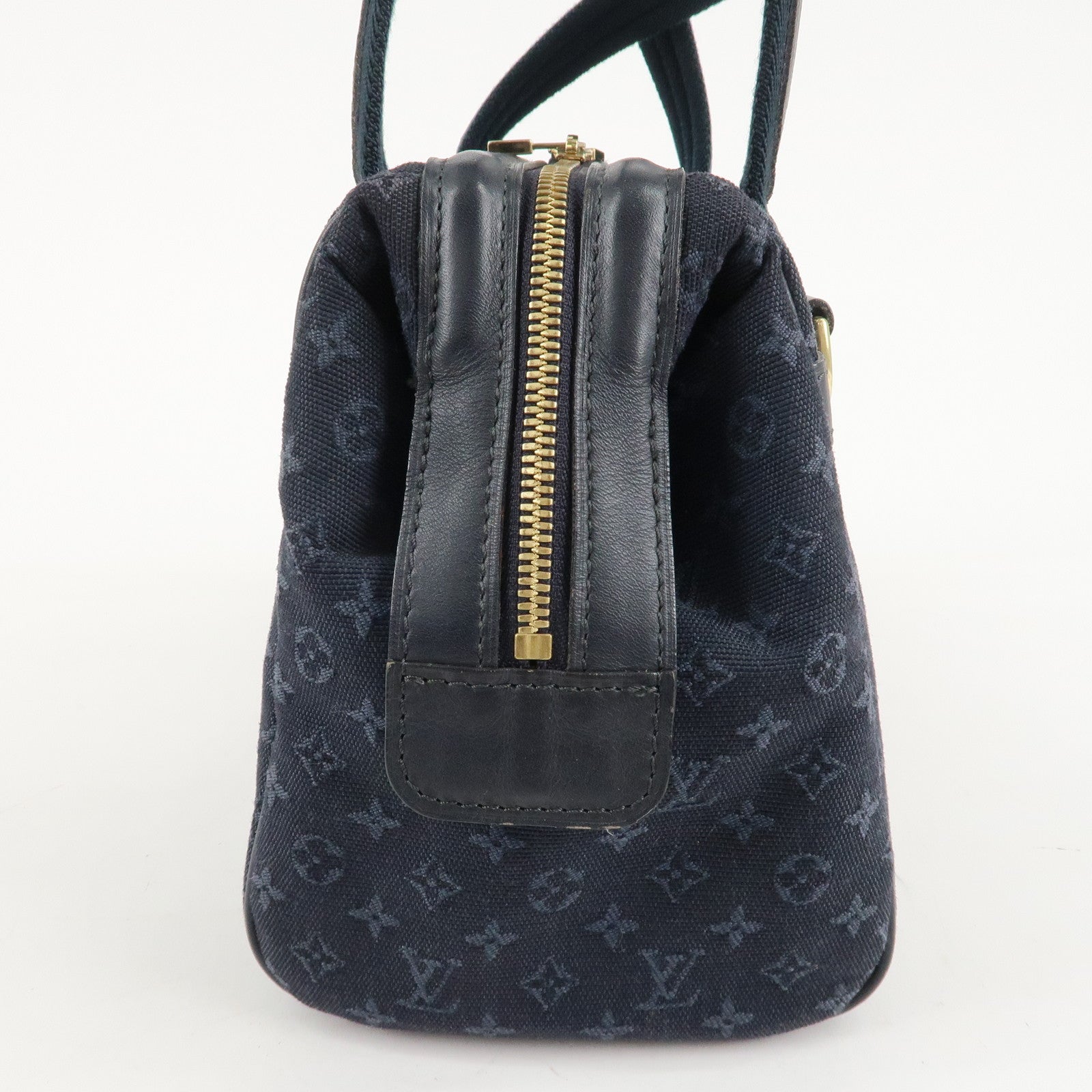 Louis Vuitton Monogram Mini Josephine PM Hand Bag Blue M92414 Used