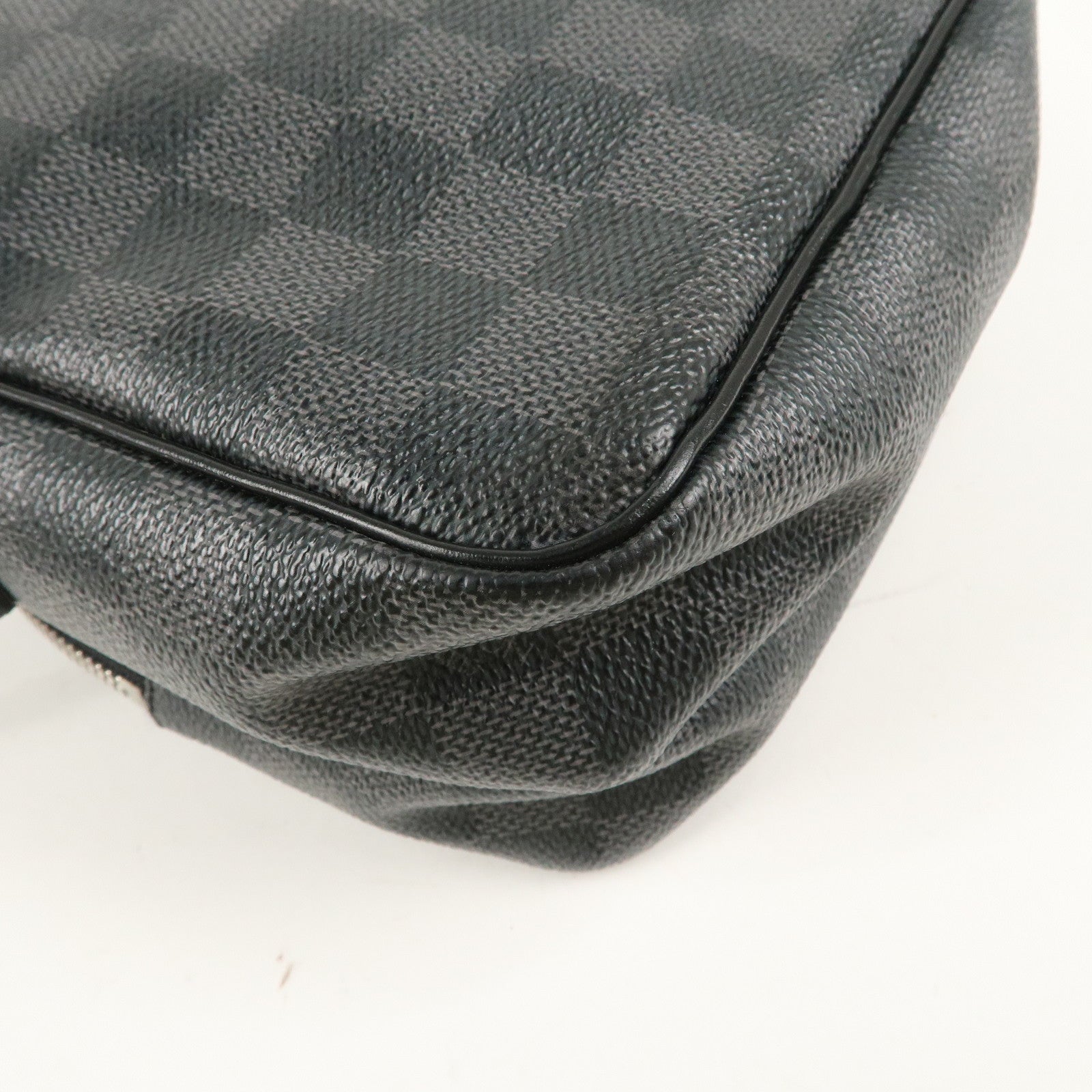 Louis Vuitton Damier Graphite Rem Shoulder Bag Black N41446