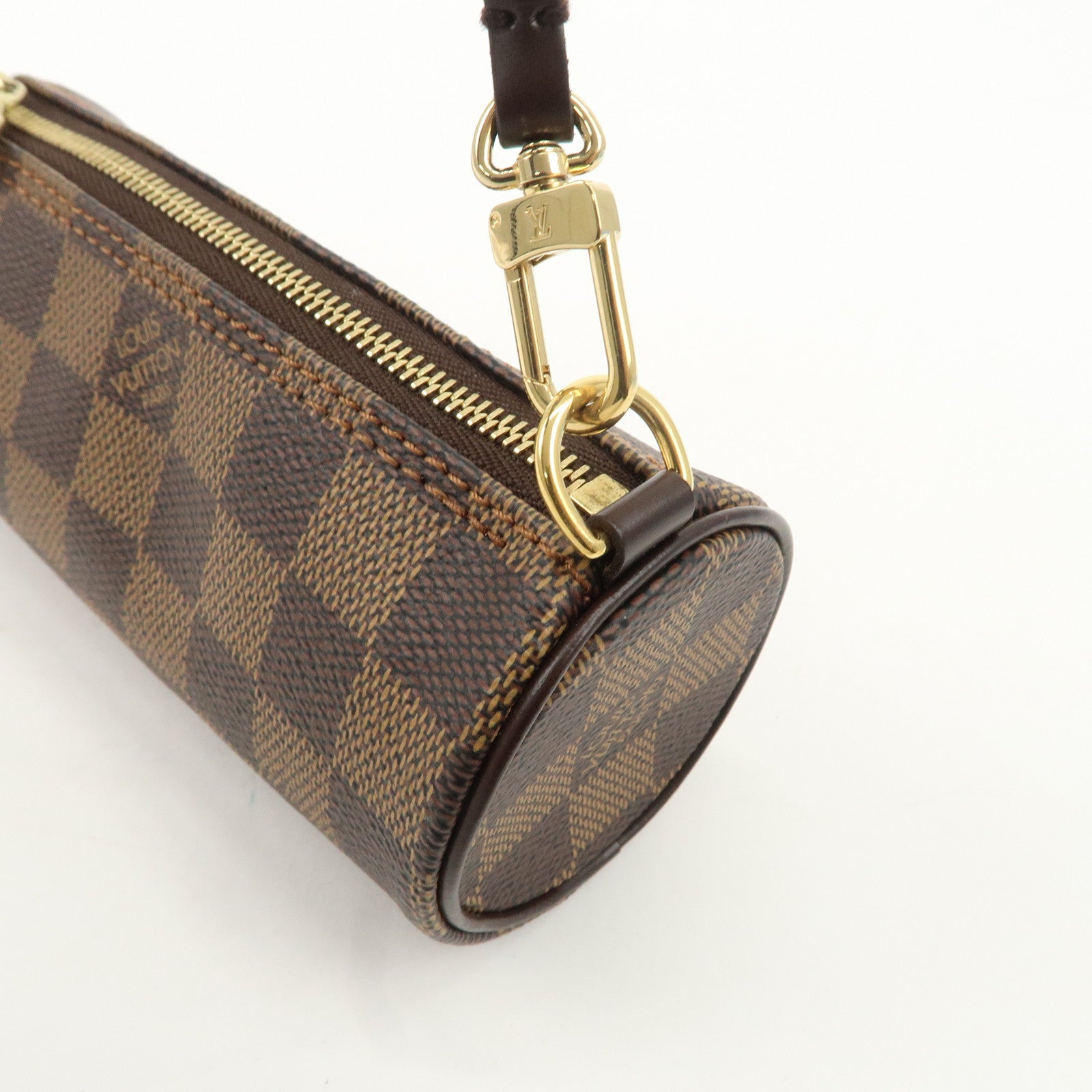 Louis Vuitton Damier Ebene Mini Pouch for Papillon Bag Brown