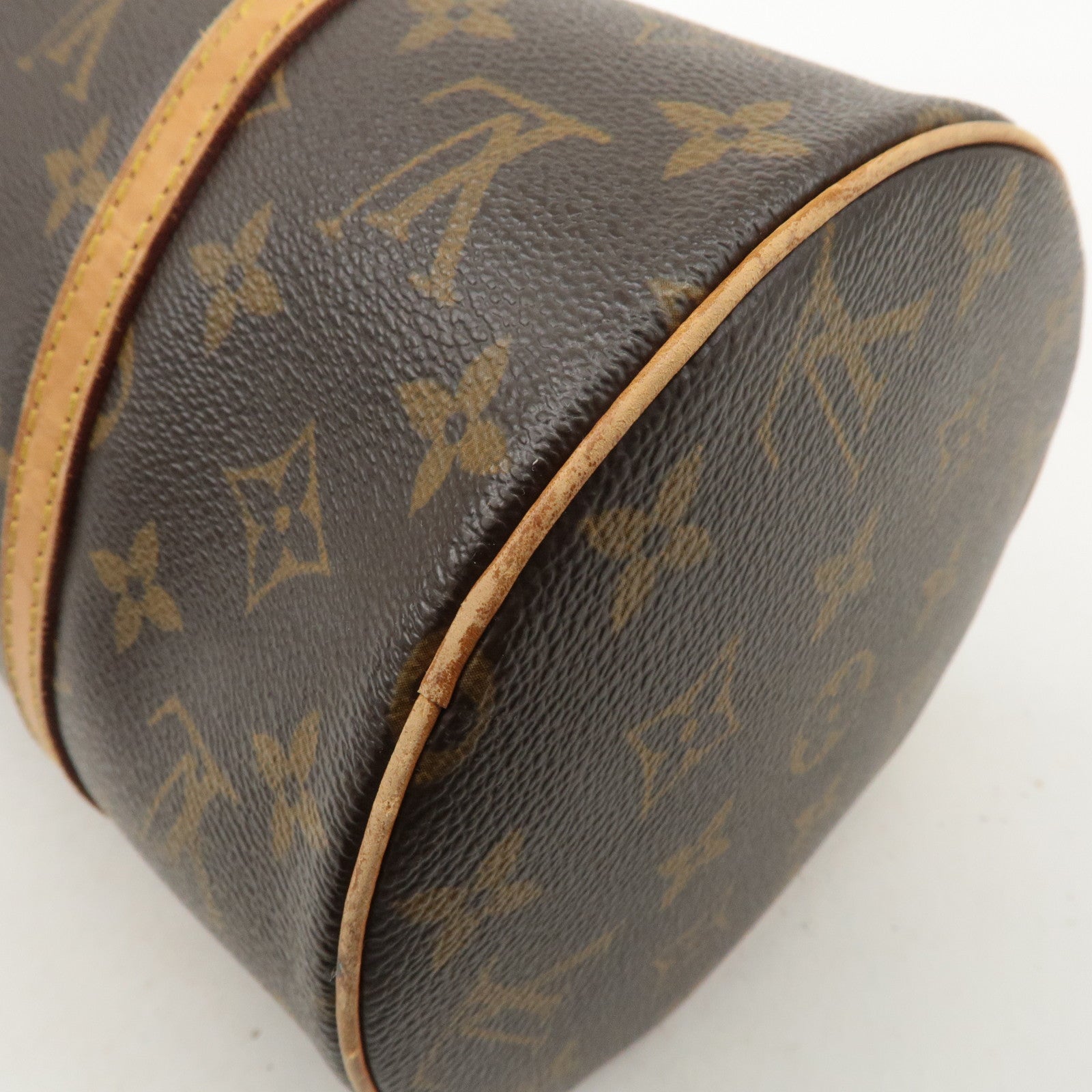 Louis Vuitton Monogram Papillon 30 Hand Bag Brown M51385