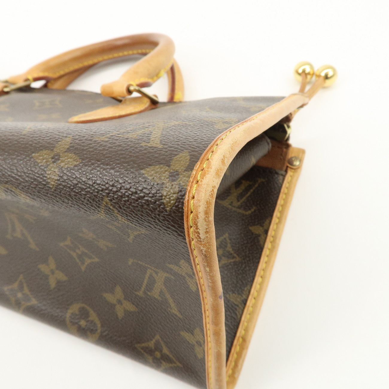 Louis Vuitton Monogram Popincourt Hand Bag Brown M40009 Used