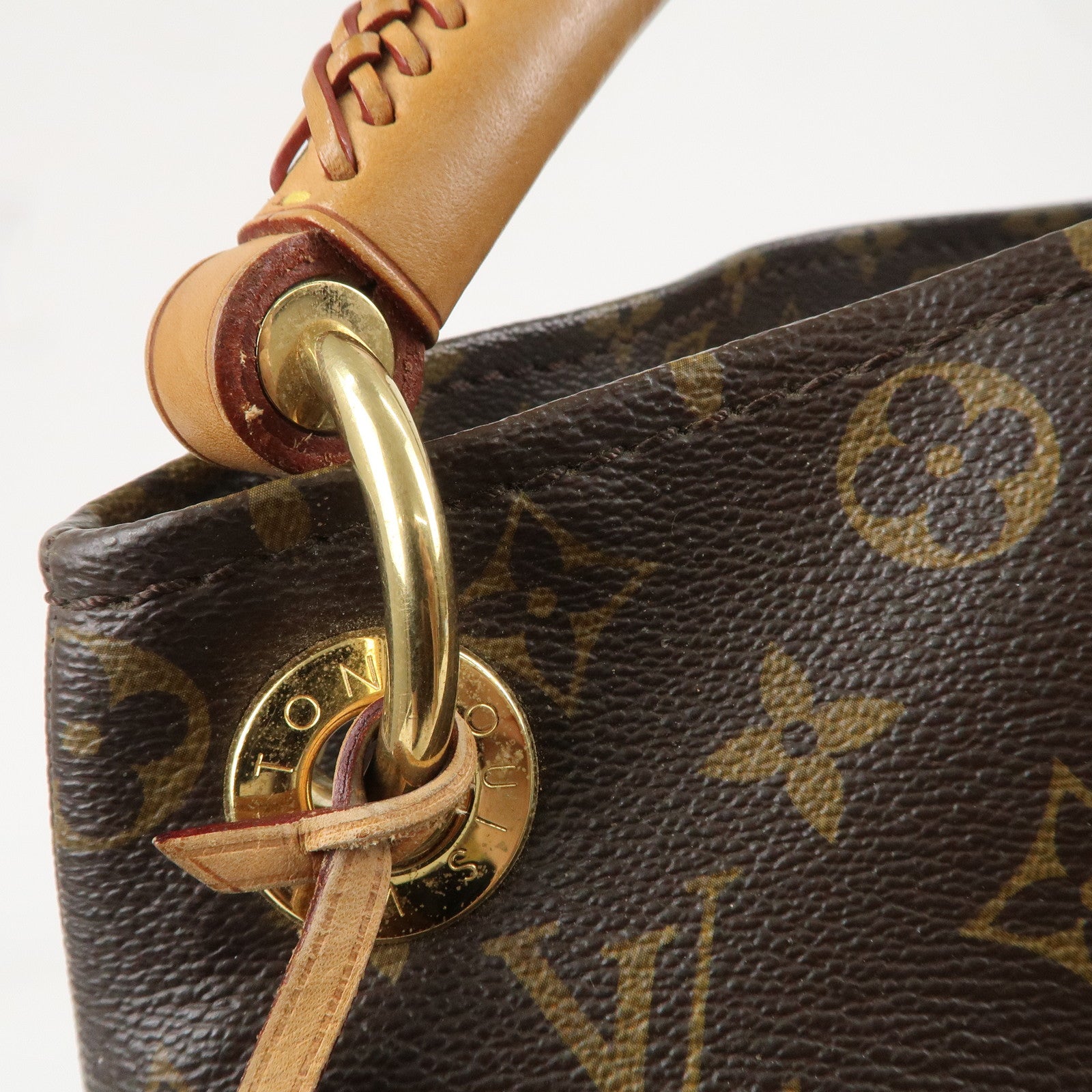 Louis Vuitton Monogram Artsy MM Shoulder Bag Brown M40249