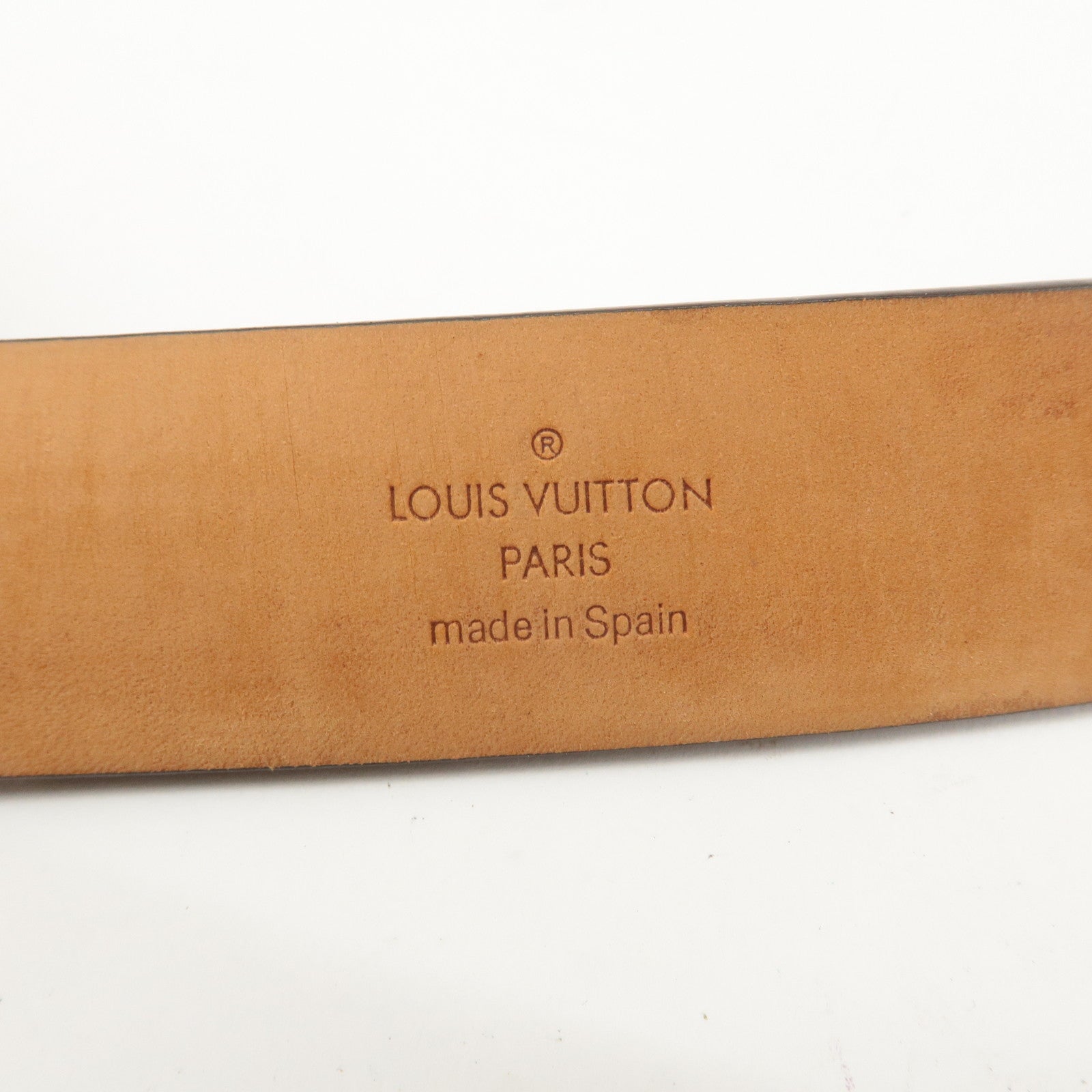 Louis Vuitton Monogram Saint Tulle Belt 90/36 Brown M6801 Used