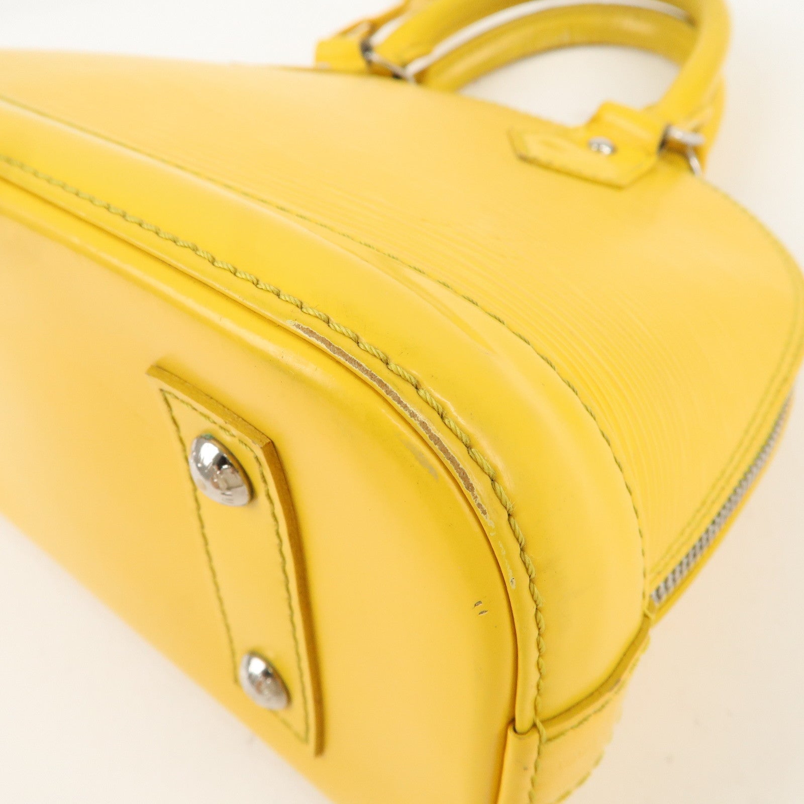 Louis Vuitton Epi Alma BB Hand Bag Citron M40866