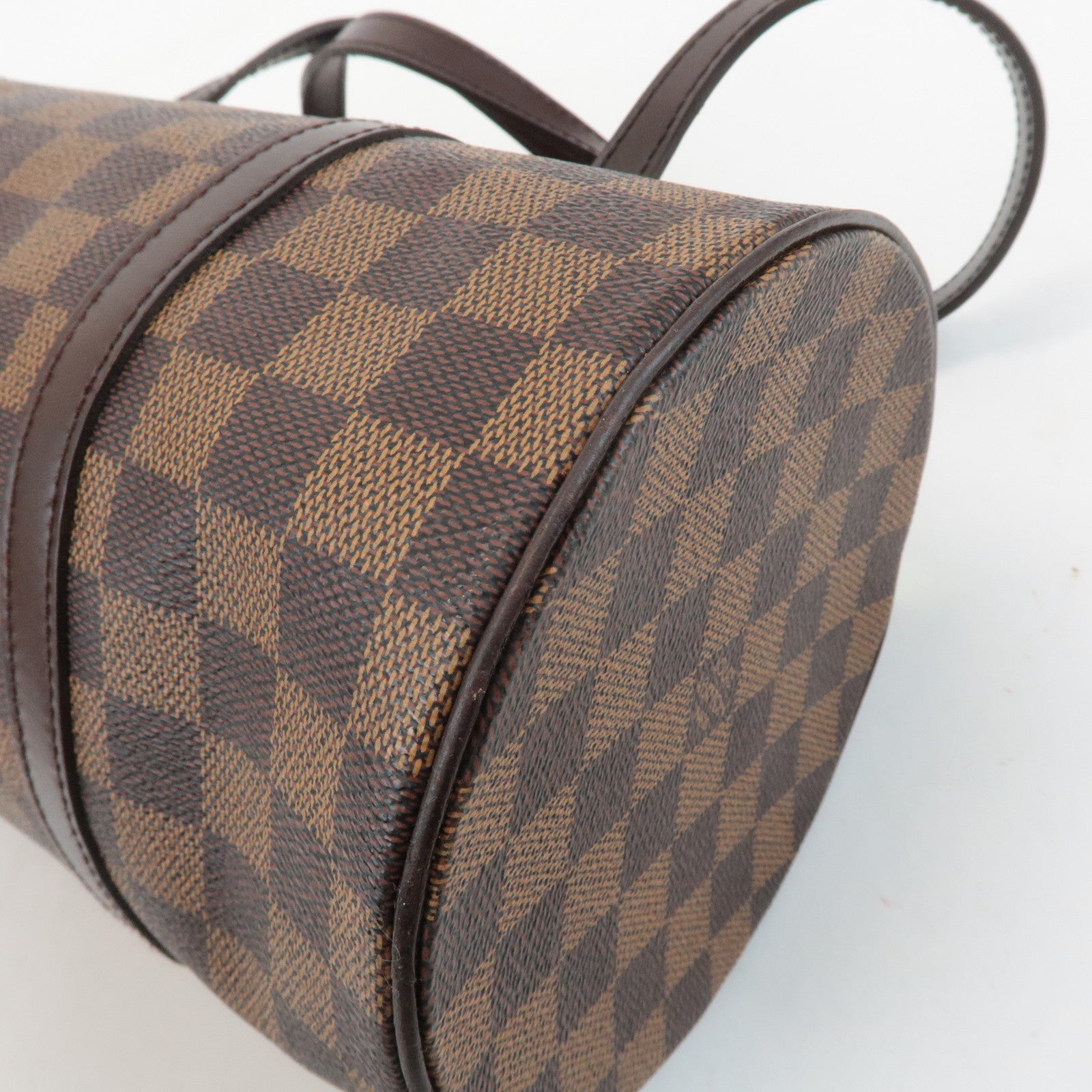 Louis Vuitton Damier Ebene Papillon 30 Hand Bag Brown N51303 Used