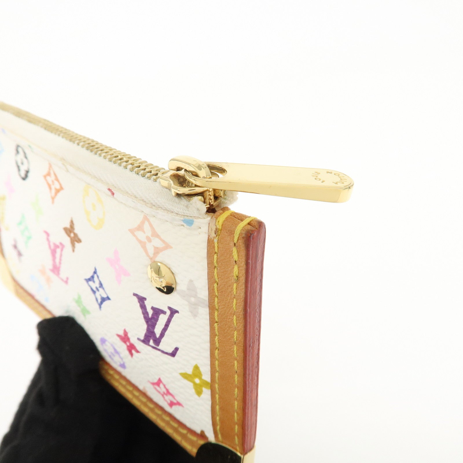 Louis Vuitton Monogram Multi Color Pochette Cles Blanc M92655 Used