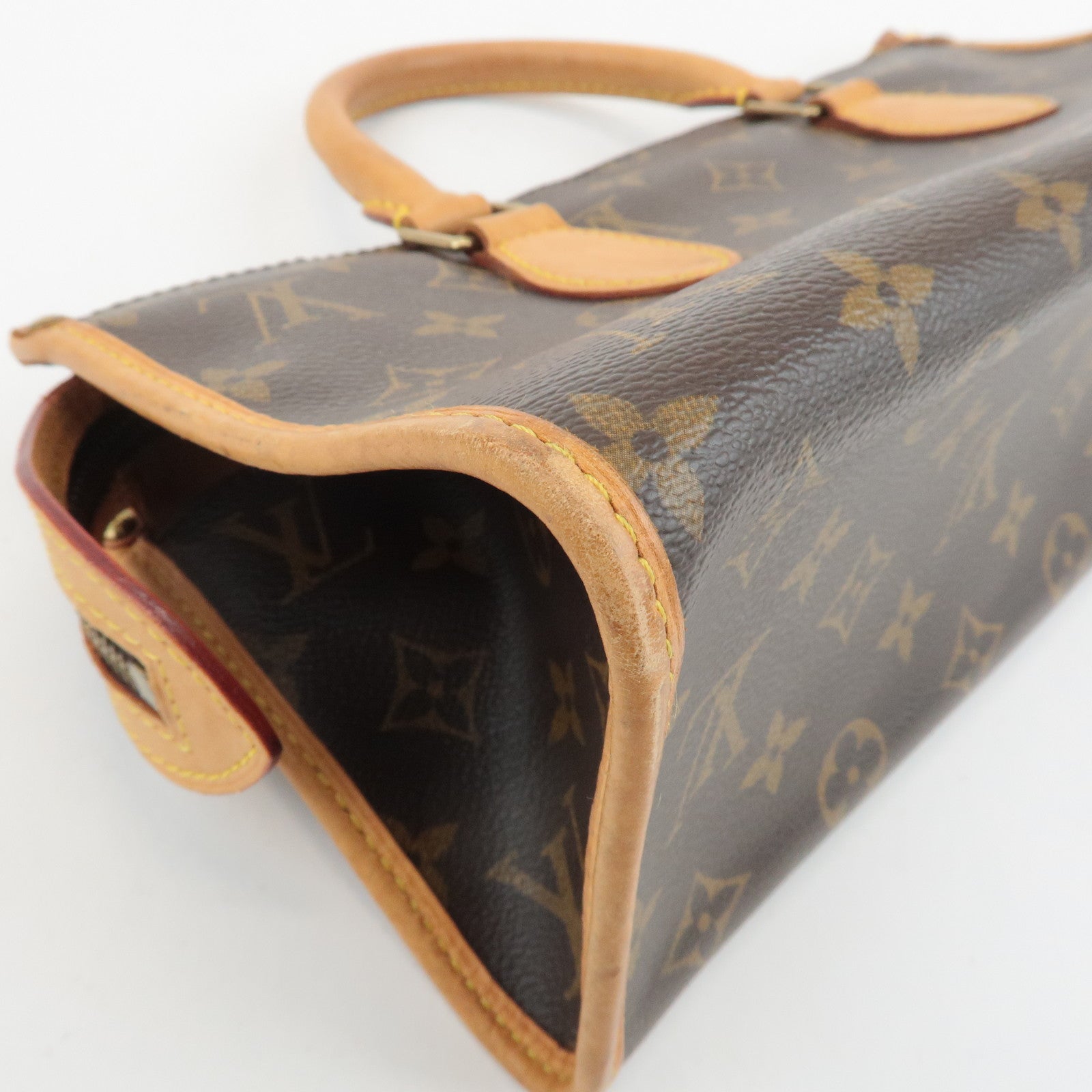 Louis Vuitton Monogram Popincourt Hand Bag Brown M40009 Used