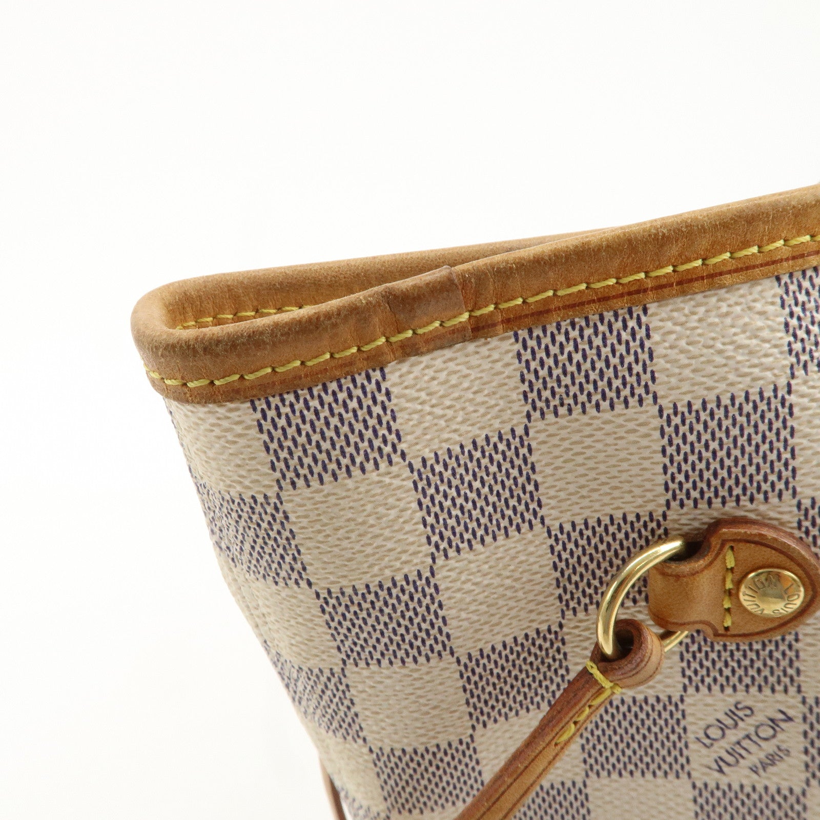 Louis Vuitton Damier Azur Neverfull MM Tote Bag N51107 Used