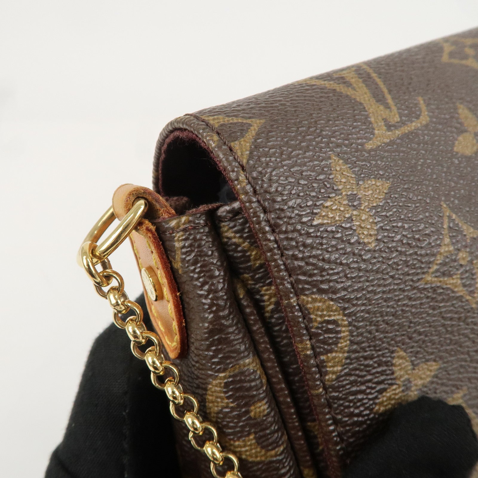 Louis Vuitton Monogram Favorite MM Hand Bag Brown M40718