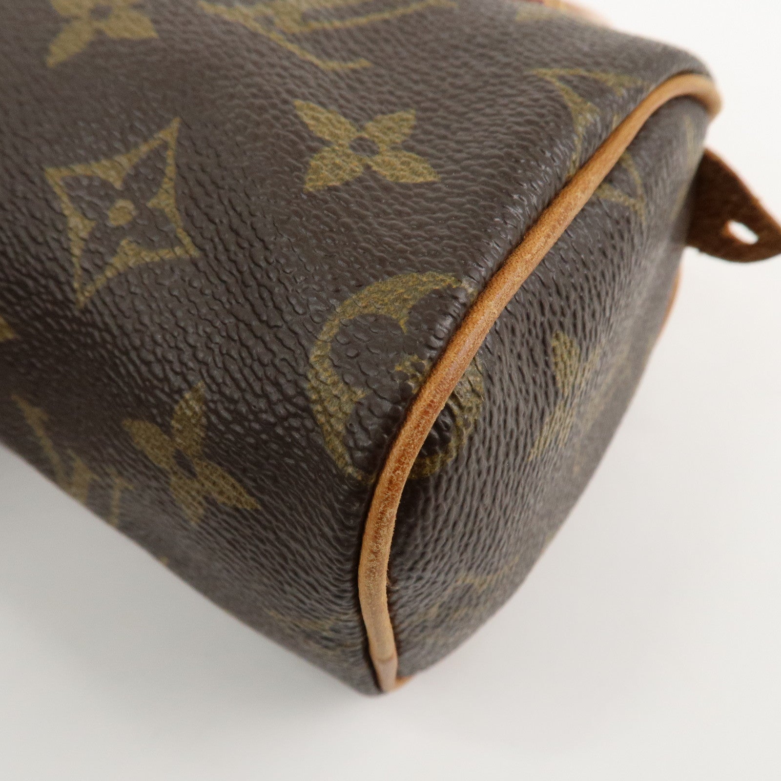 Louis Vuitton Monogram Mini Speedy Hand Bag Brown M41534