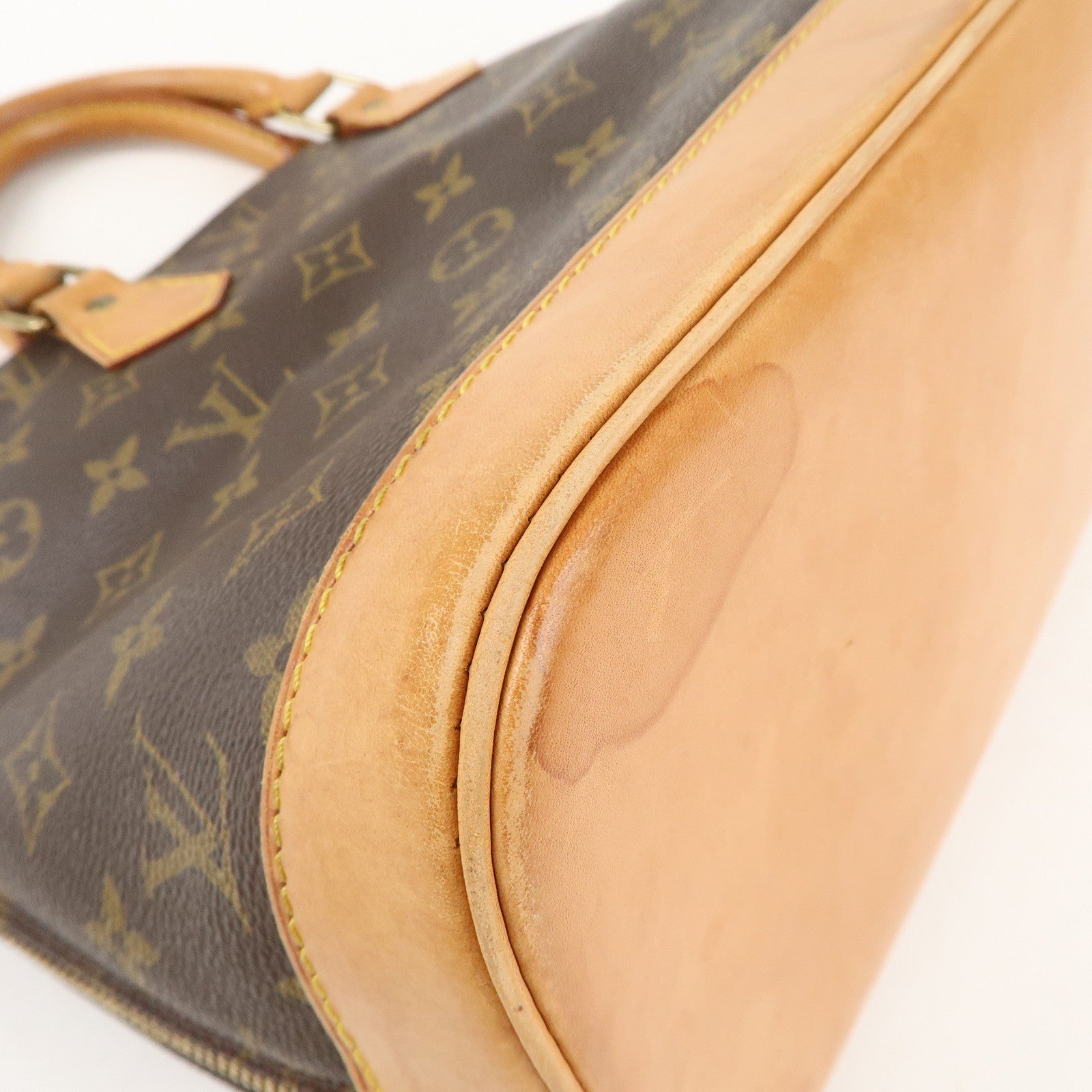 Louis Vuitton Monogram Alma Hand Bag Brown M51130