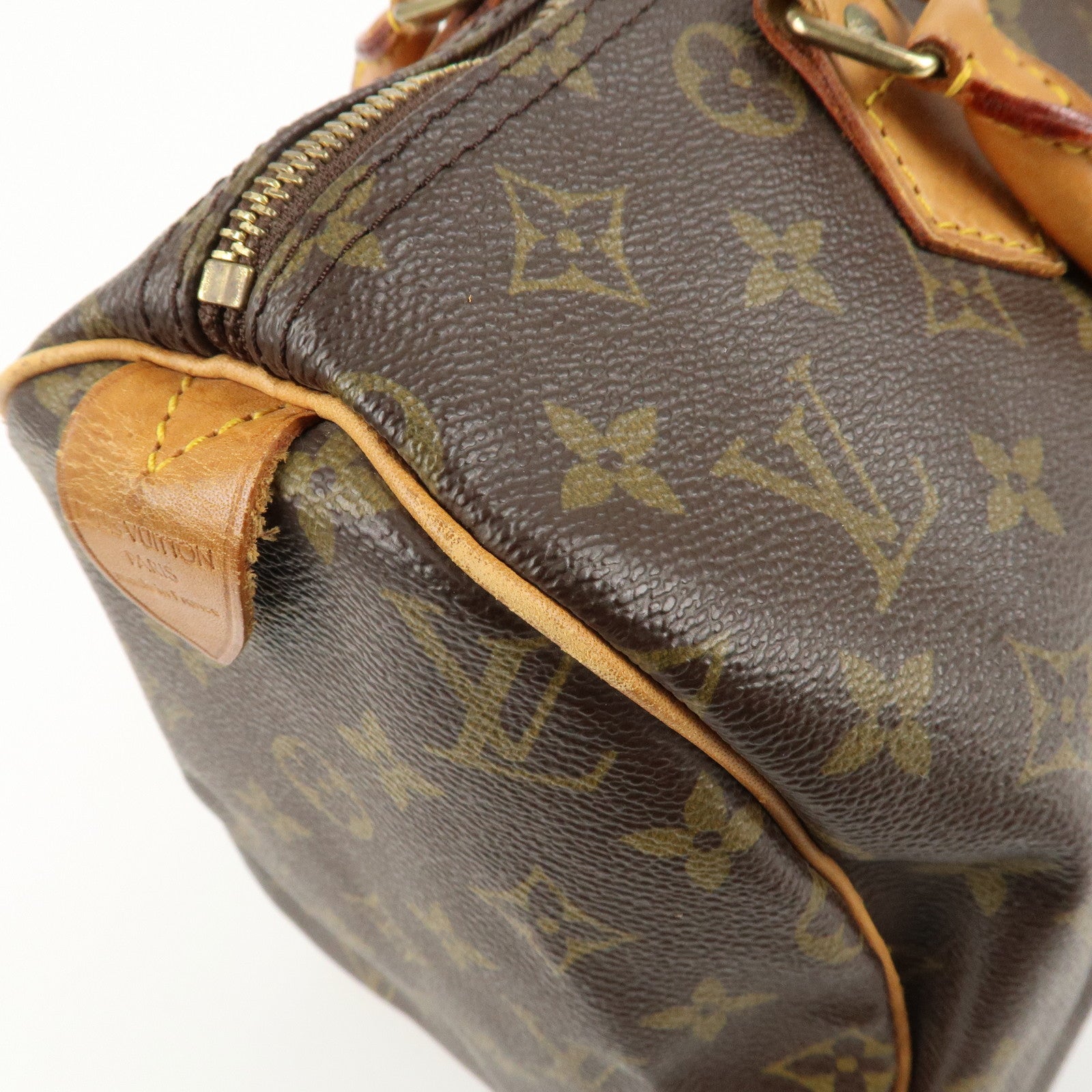 Louis Vuitton Monogram Speedy 30 Hand Bag Boston Bag M41526 Used