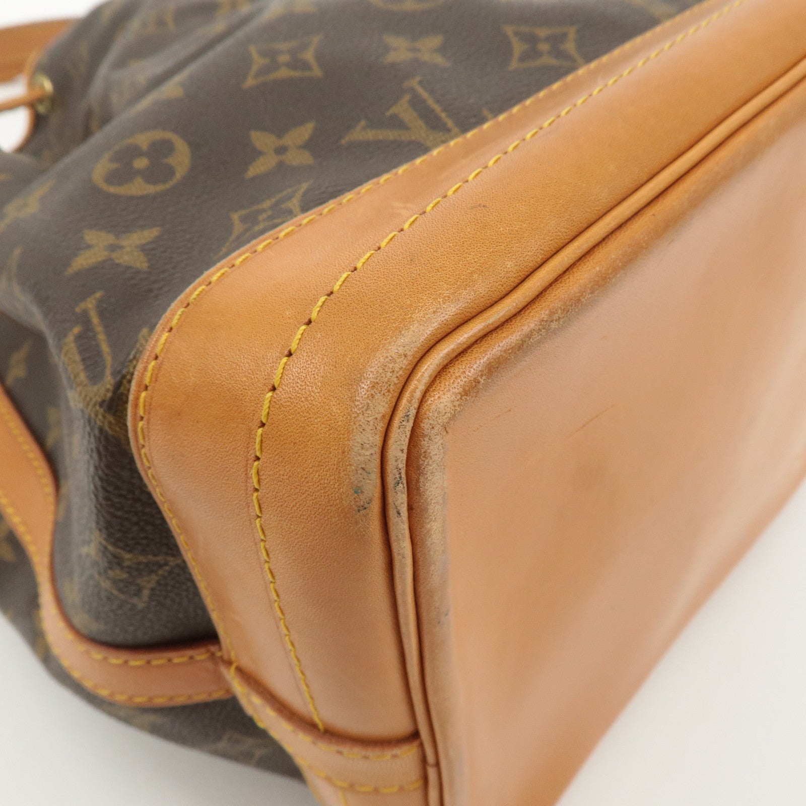 Louis Vuitton Monogram Noe Shoulder Bag Hand Bag Brown M42224 Used