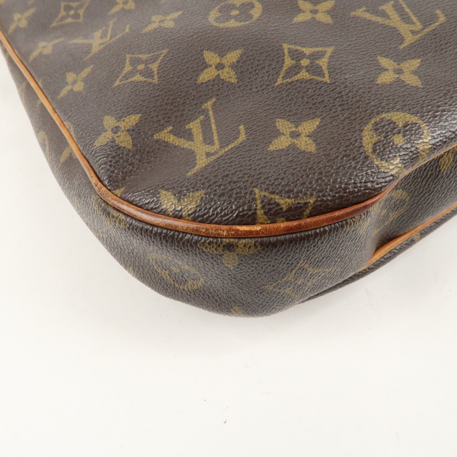 Louis Vuitton Monogram Odeon MM Shoulder Bag Brown M56389