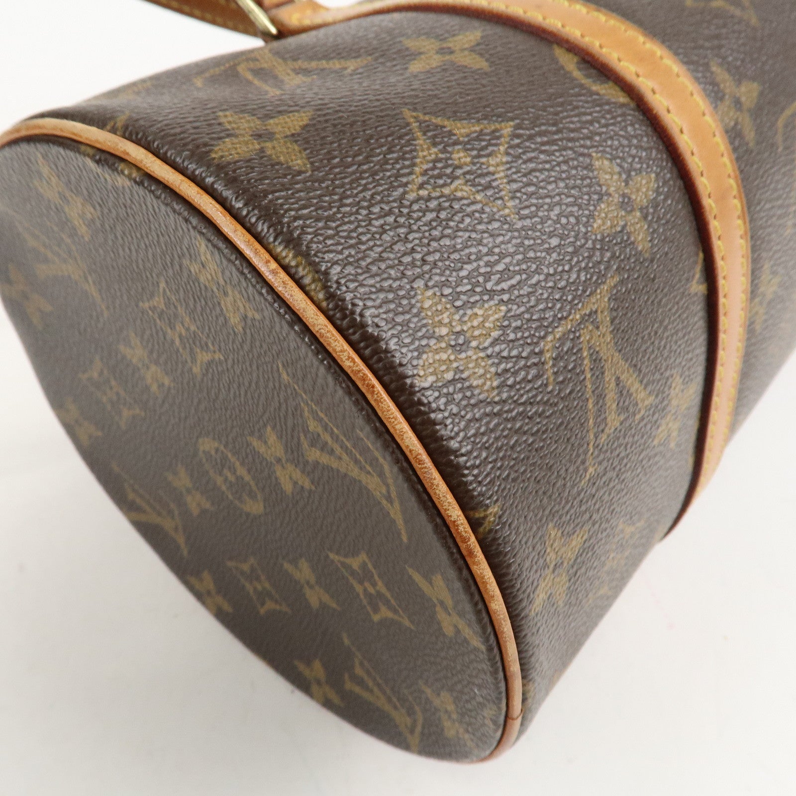 Louis Vuitton Monogram Papillon 30 Hand Bag Brown M51385 Used