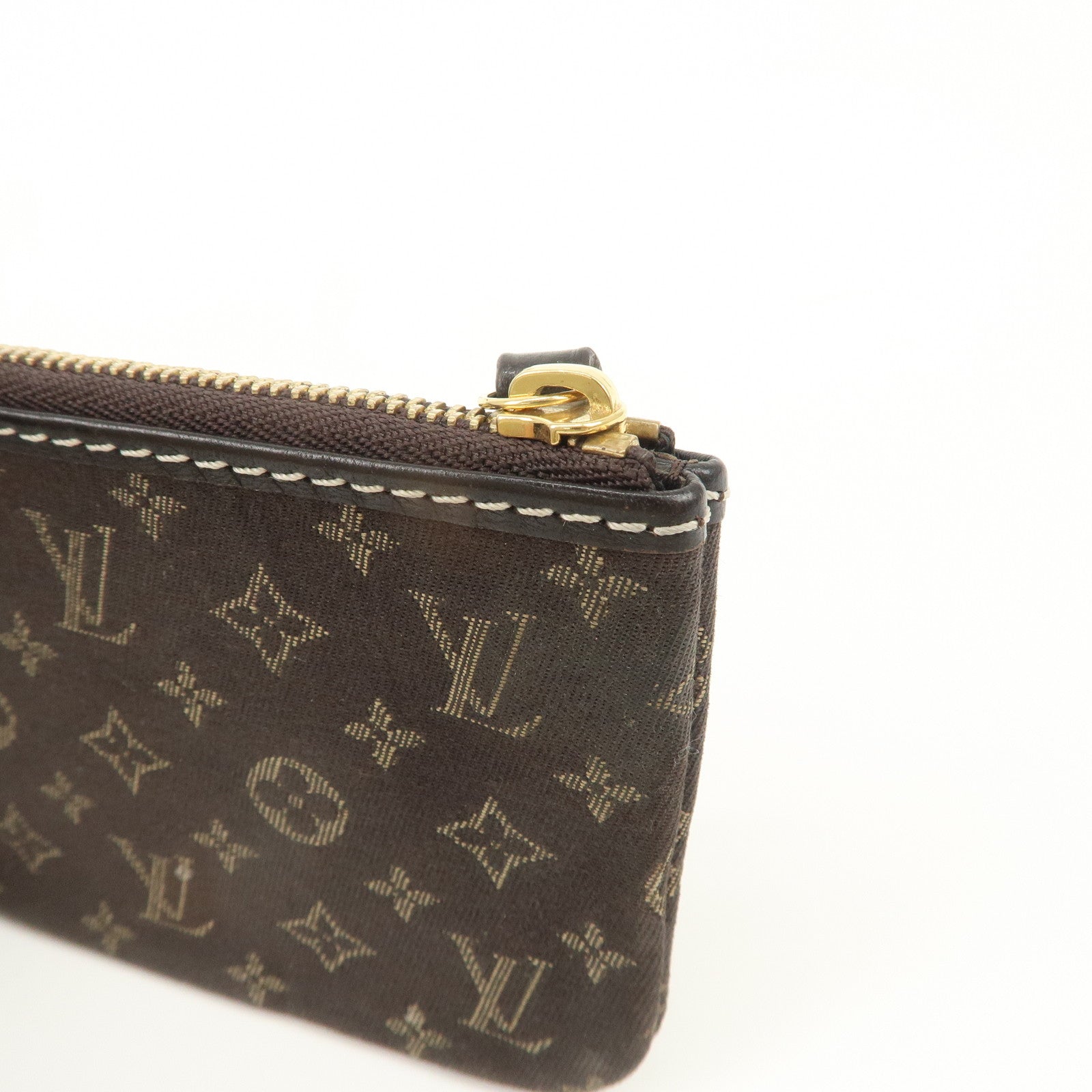 Louis Vuitton Monogram Mini Lin Pochette Cles Coin Case M95230