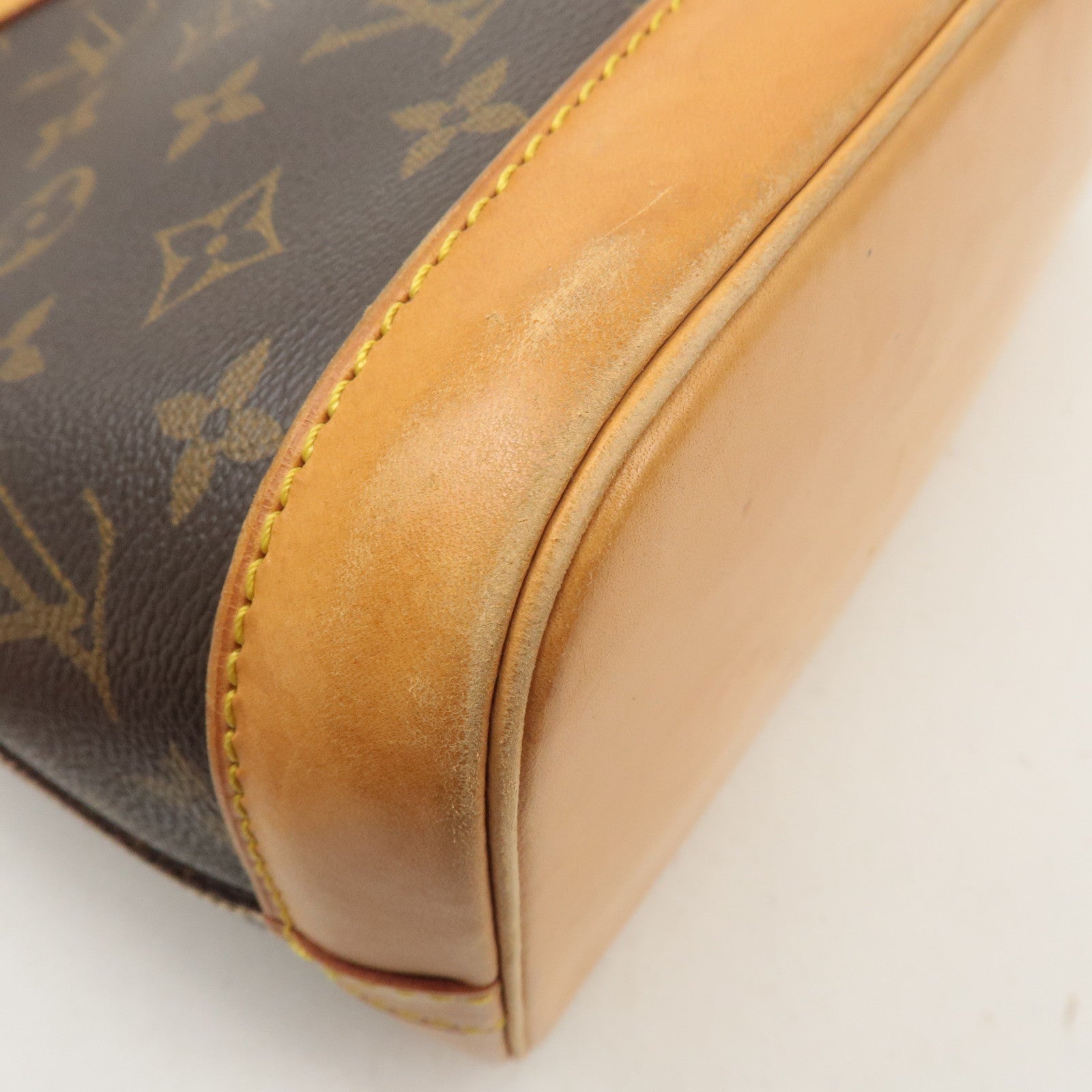 Louis Vuitton Monogram Alma Hand Bag Brown M51130