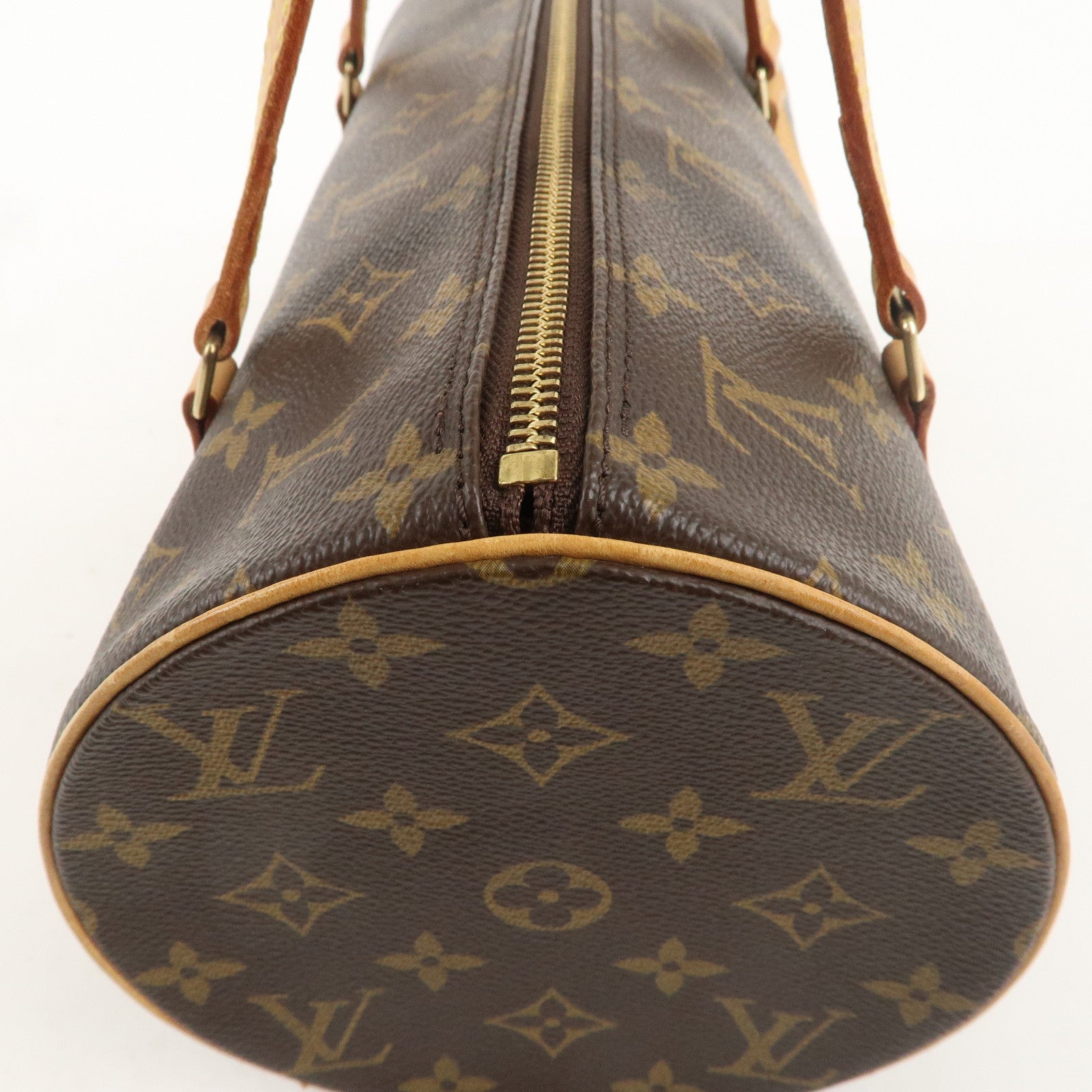 Louis Vuitton Monogram Papillon 30 Hand Bag 
Pouch Brown M51385