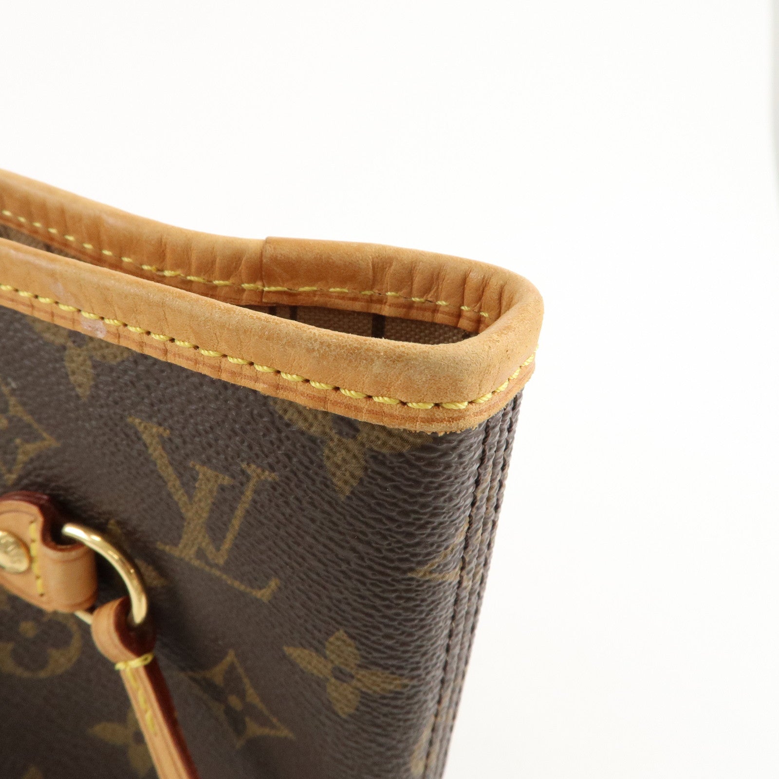 Louis Vuitton Monogram Neverfull MM Tote Bag Brown M40156