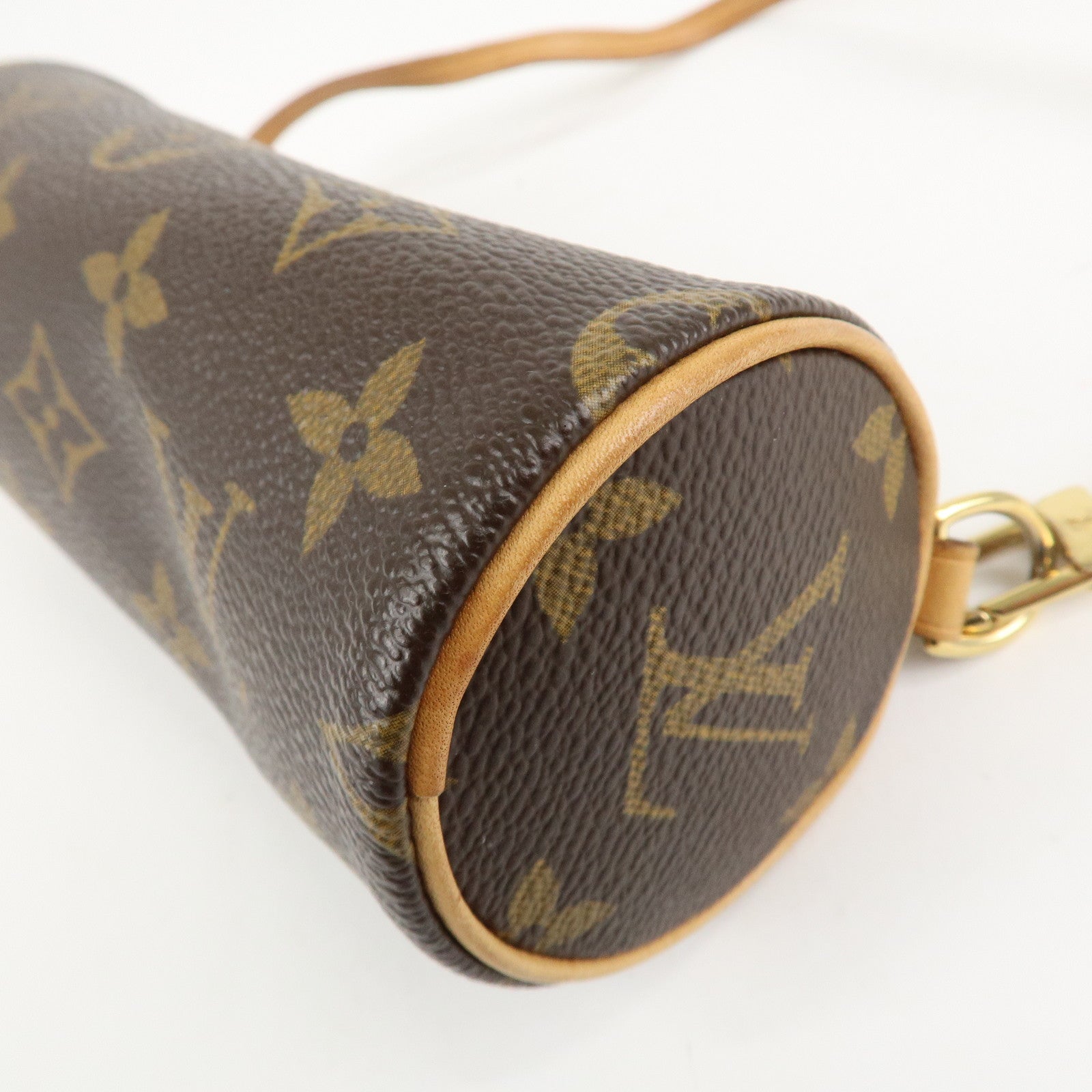 Louis Vuitton Monogram Mini Pouch for Papillon Bag New Style Brown Used