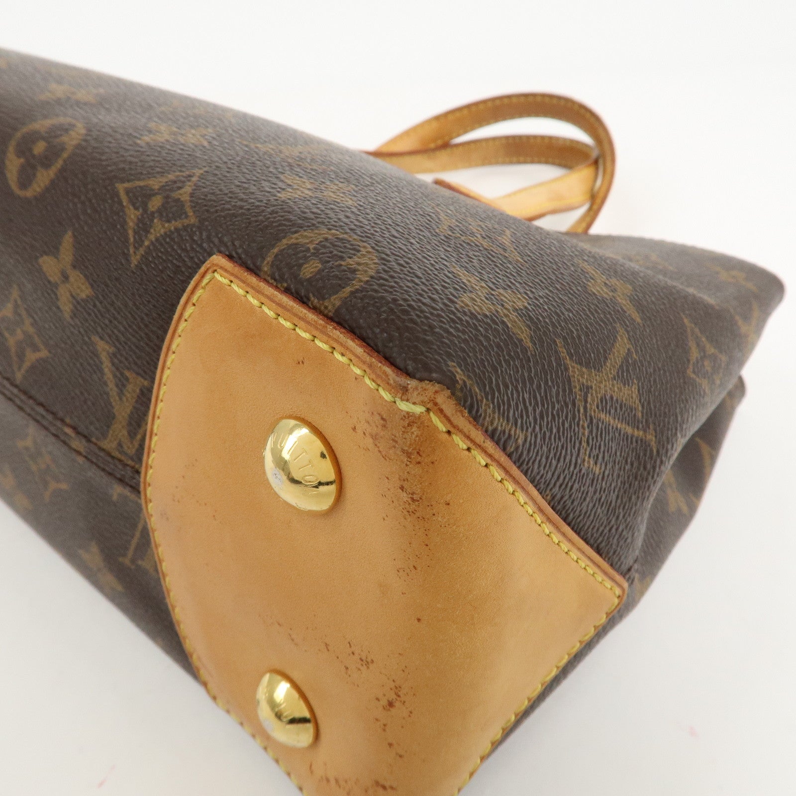 Louis Vuitton Monogram Wilshire PM Hand Bag Brown M45643 Used