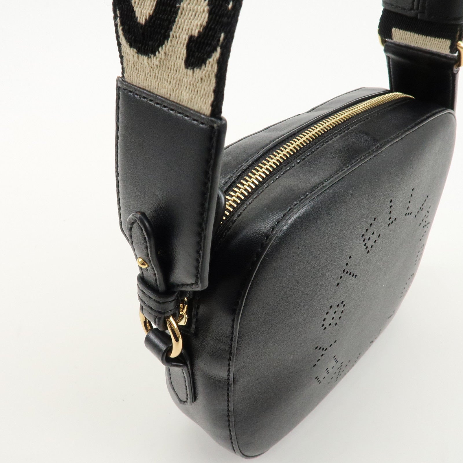 STELLA McCARTNEY Leather Shoulder Bag Black