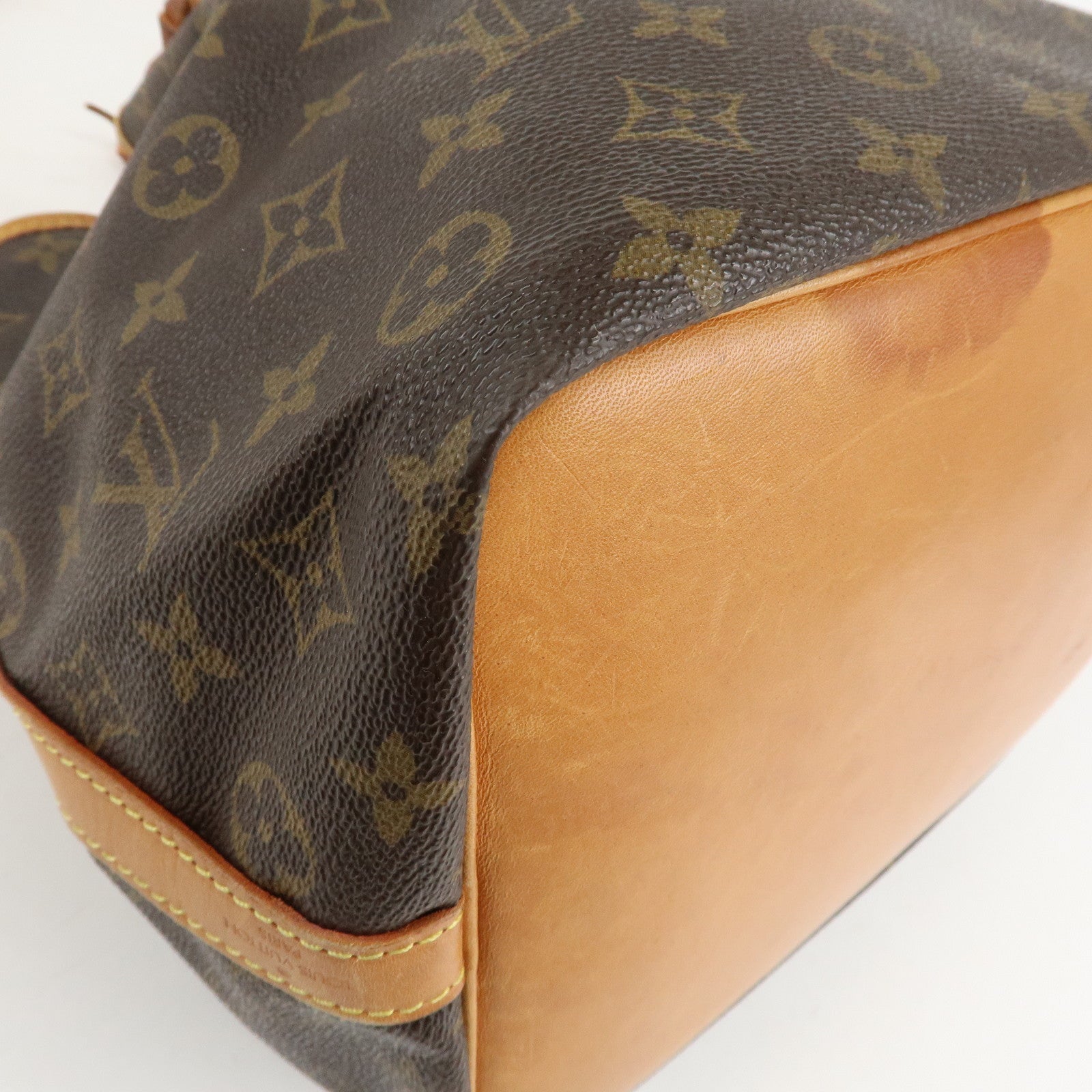 Louis Vuitton Monogram Petit Noe Shoulder Bag Brown M42226