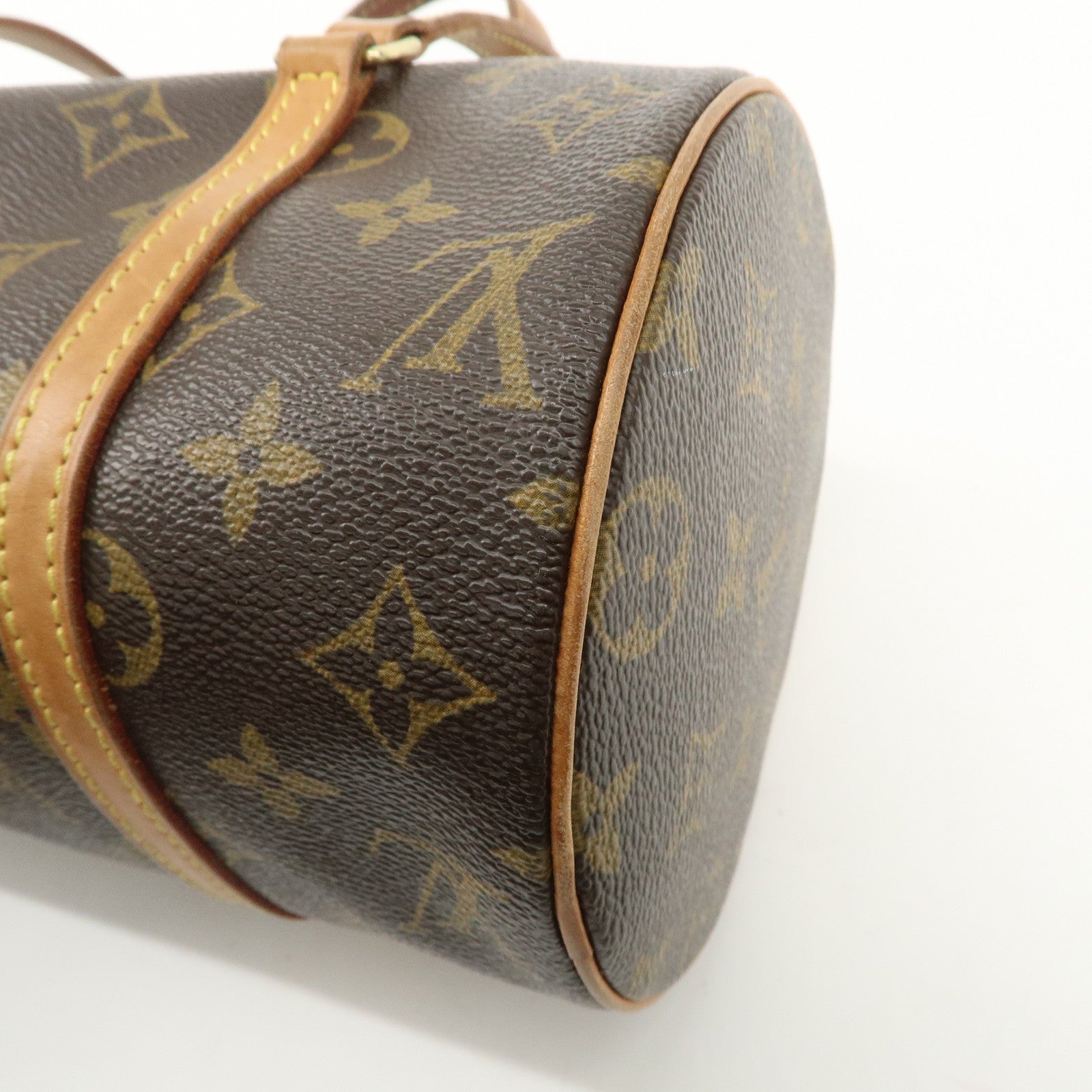 Louis Vuitton Monogram Papillon 26 Hand Bag M51386 Brown Used