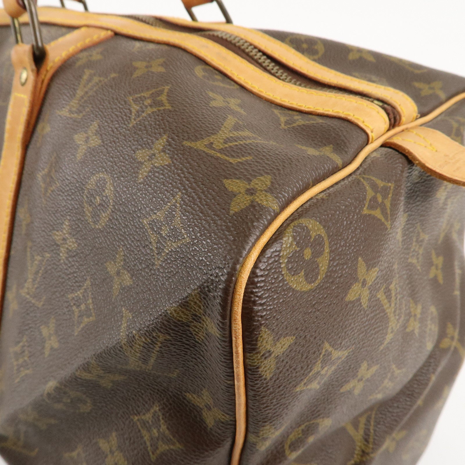 Louis Vuitton Monogram Sac Souple 45 Boston Bag Brown M41624