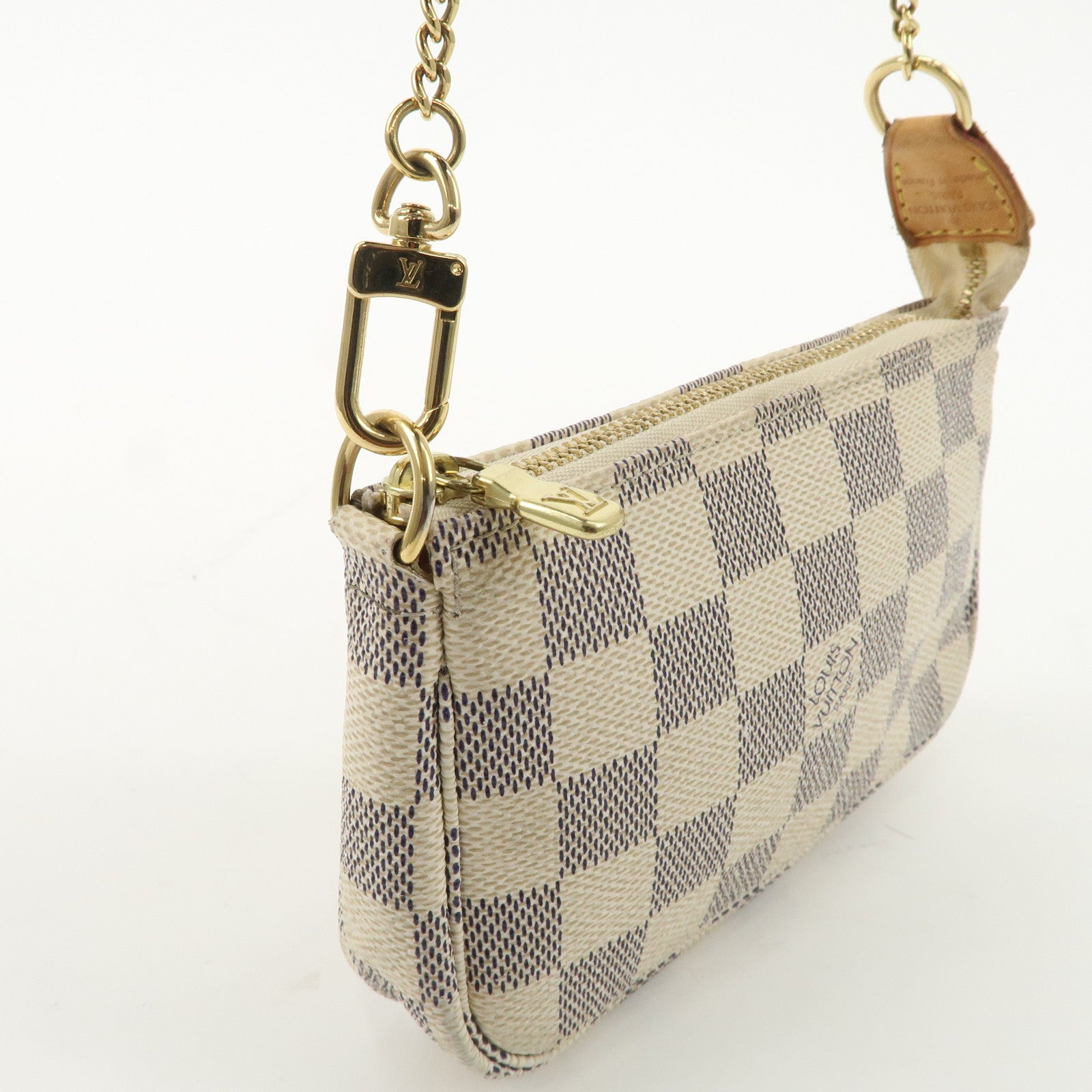 Louis Vuitton Damier Azur Mini Pochette Accessoires Pouch N58010 Used