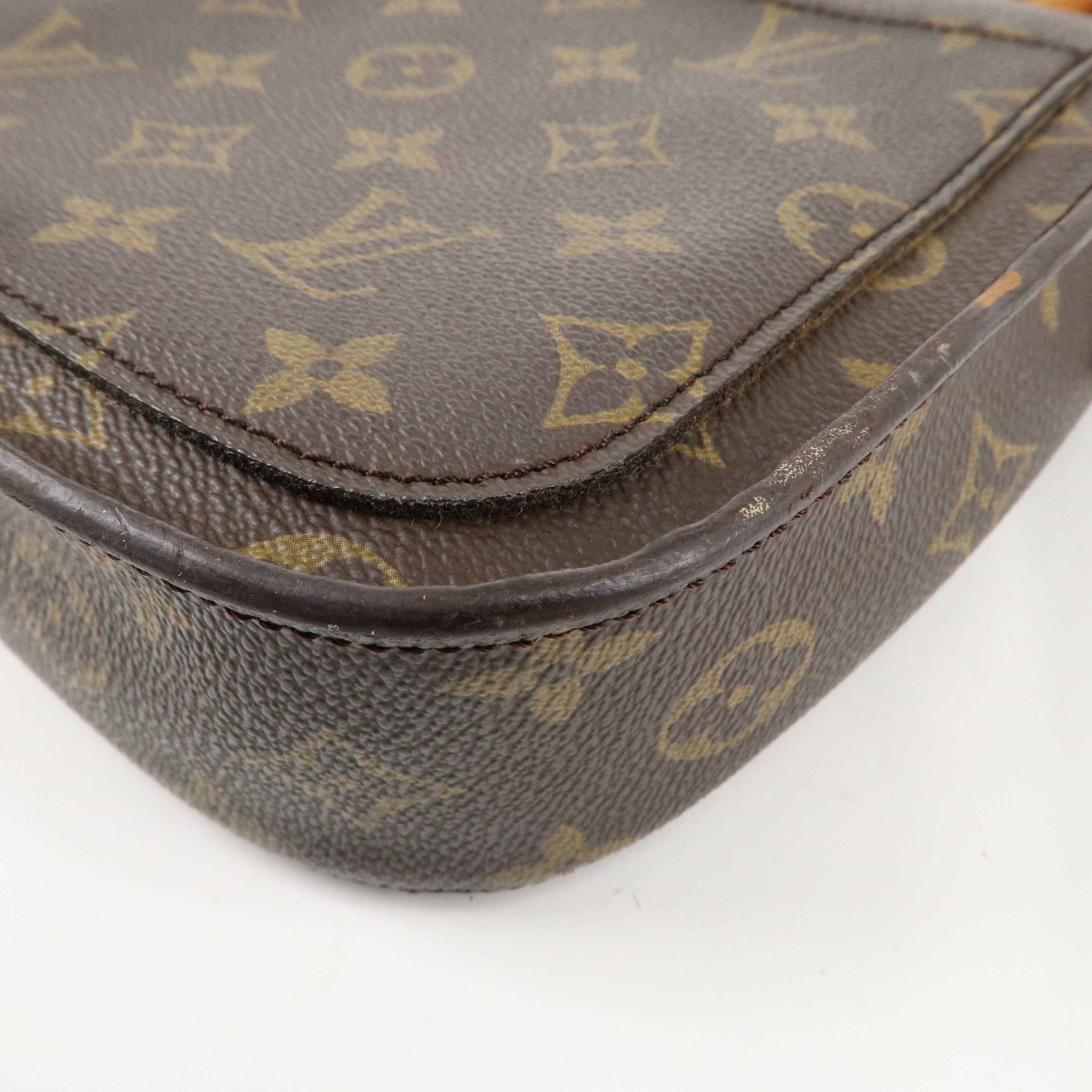 Louis Vuitton Monogram Saint Cloud MM Shoulder Bag Brown M51243