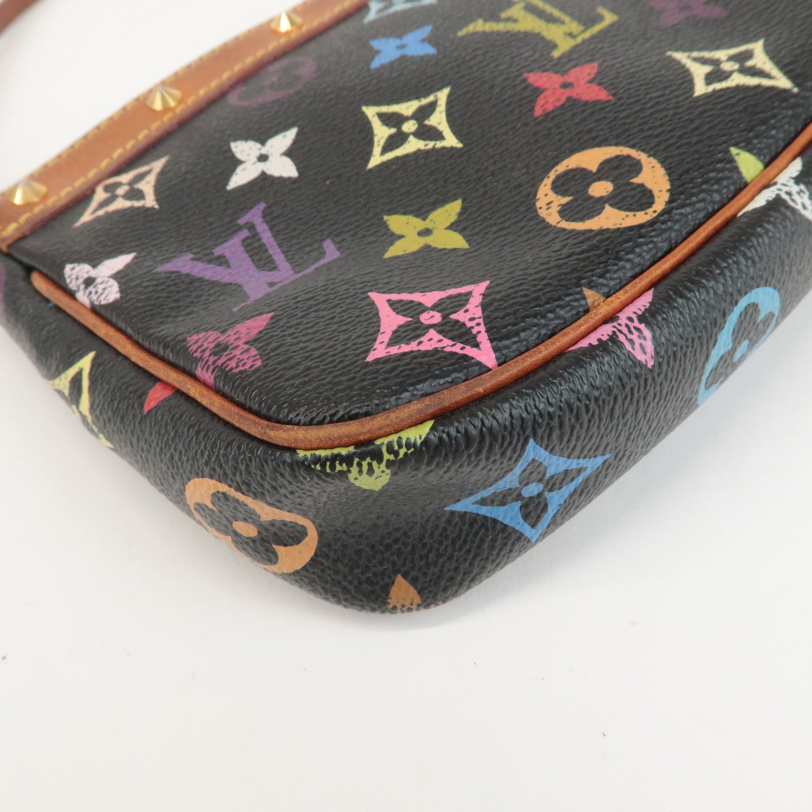 Louis Vuitton Monogram MultiColor Pochette Accessoires Noir M92648 Used