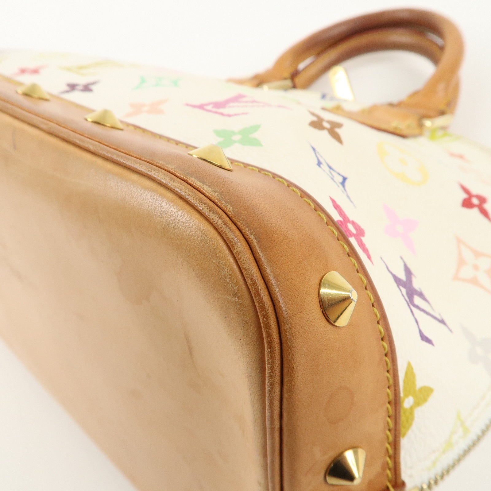 Louis Vuitton Monogram Multi Color Alma PM Hand Bag Blanc M92647