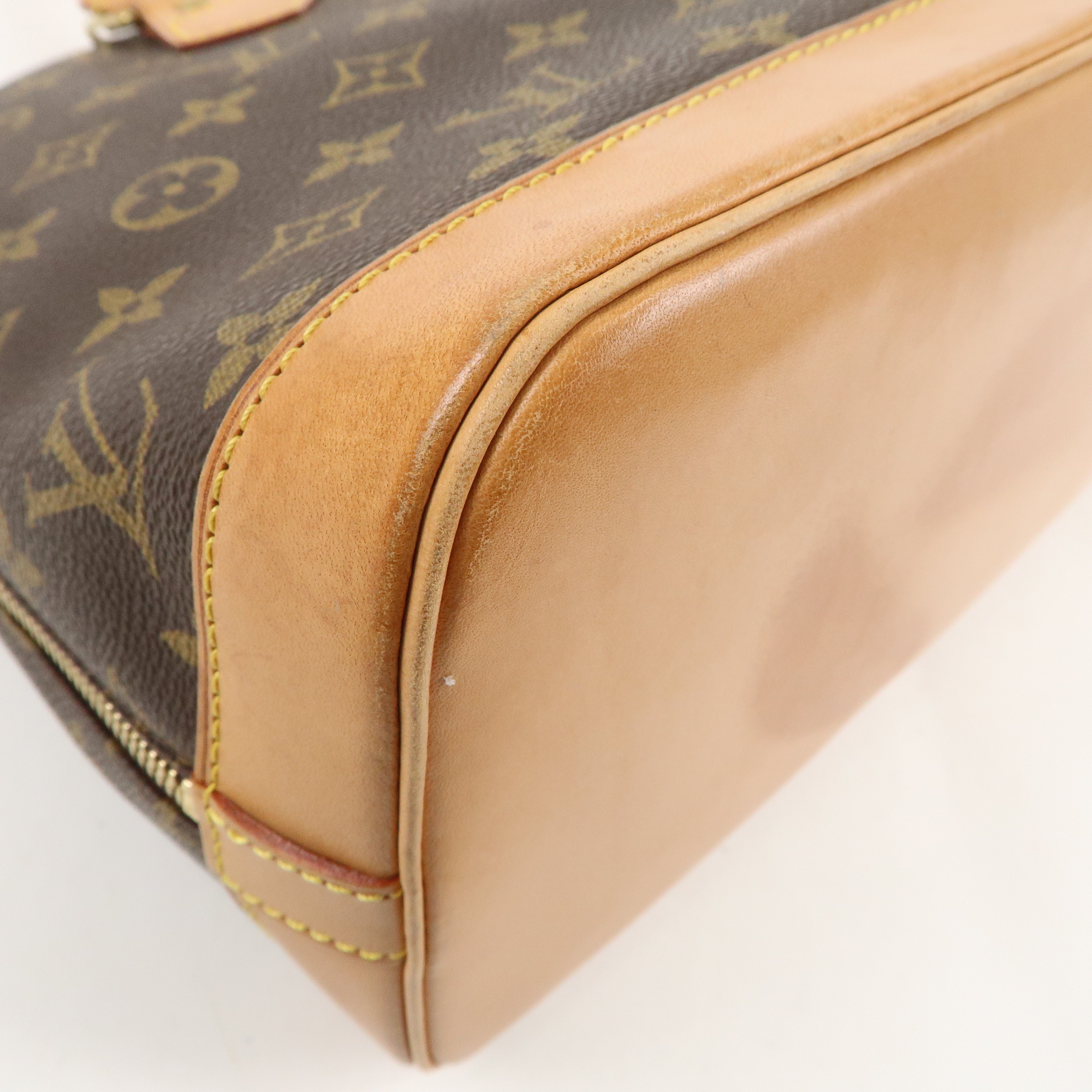 Louis Vuitton Monogram Alma Hand Bag Brown M51130