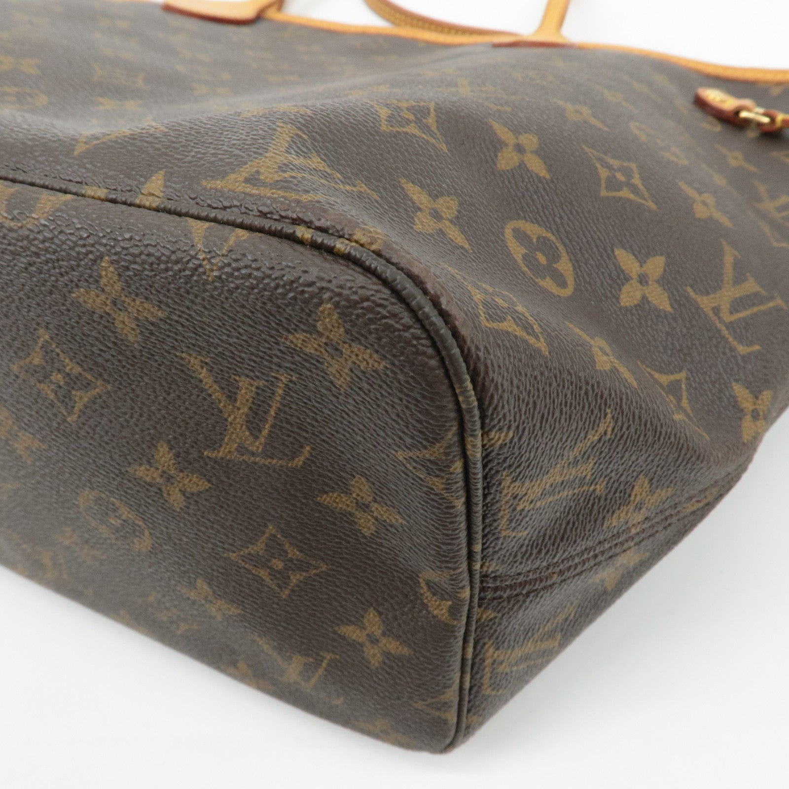 Louis Vuitton Monogram Neverfull MM Tote Bag Brown M40156 Used