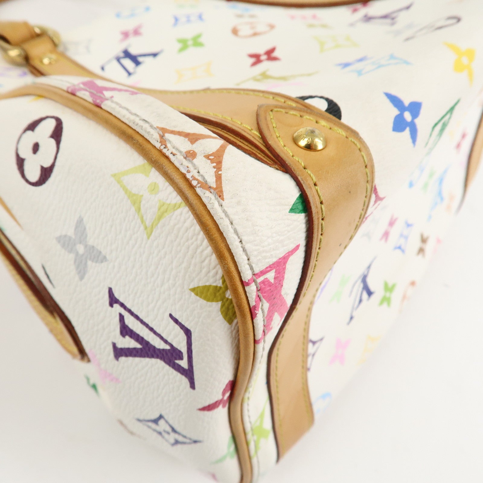 Louis Vuitton Monogram Multi Color Priscilla Hand Bag Blanc M40096 Used