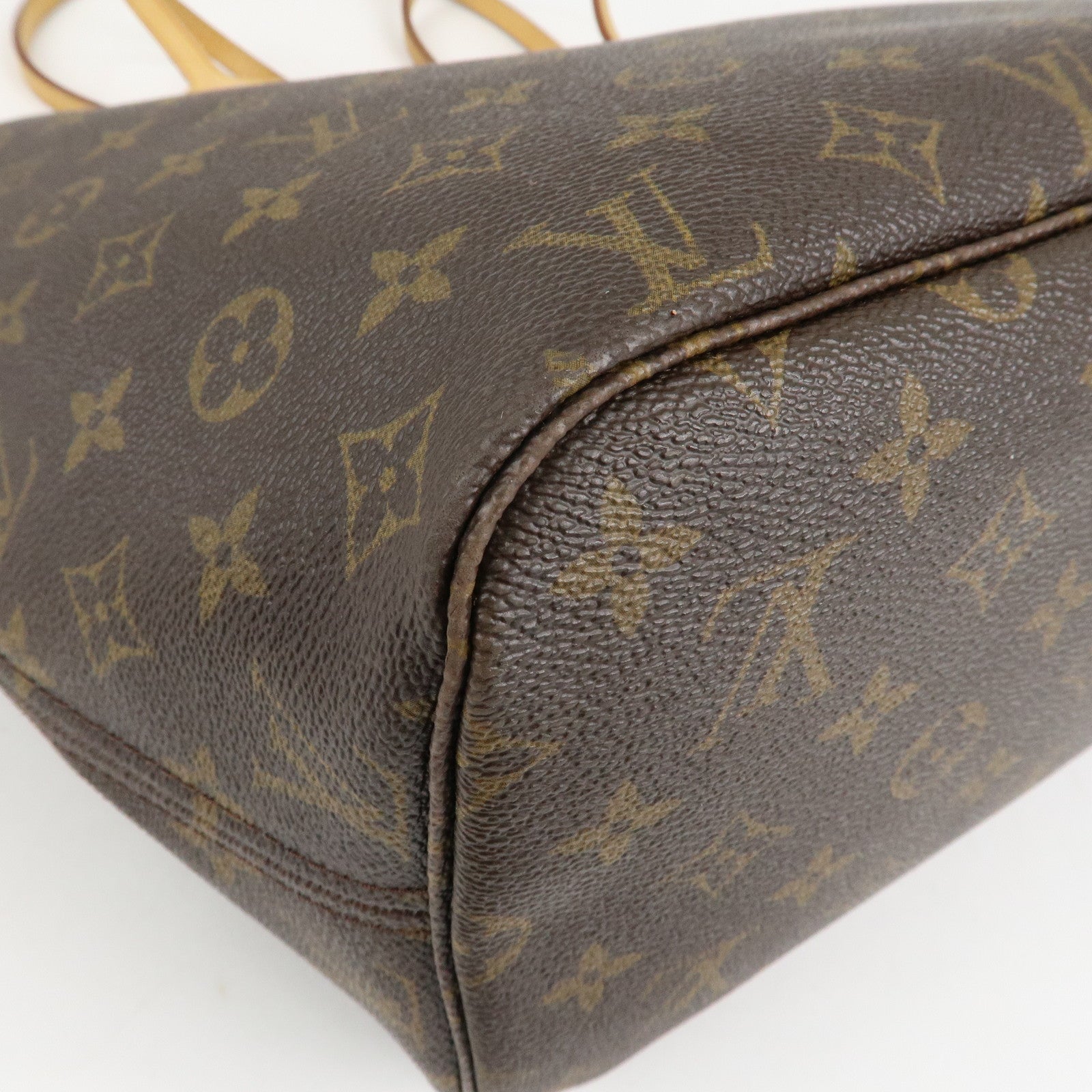 Louis Vuitton Monogram Neverfull MM Tote Bag Brown M40156 Used