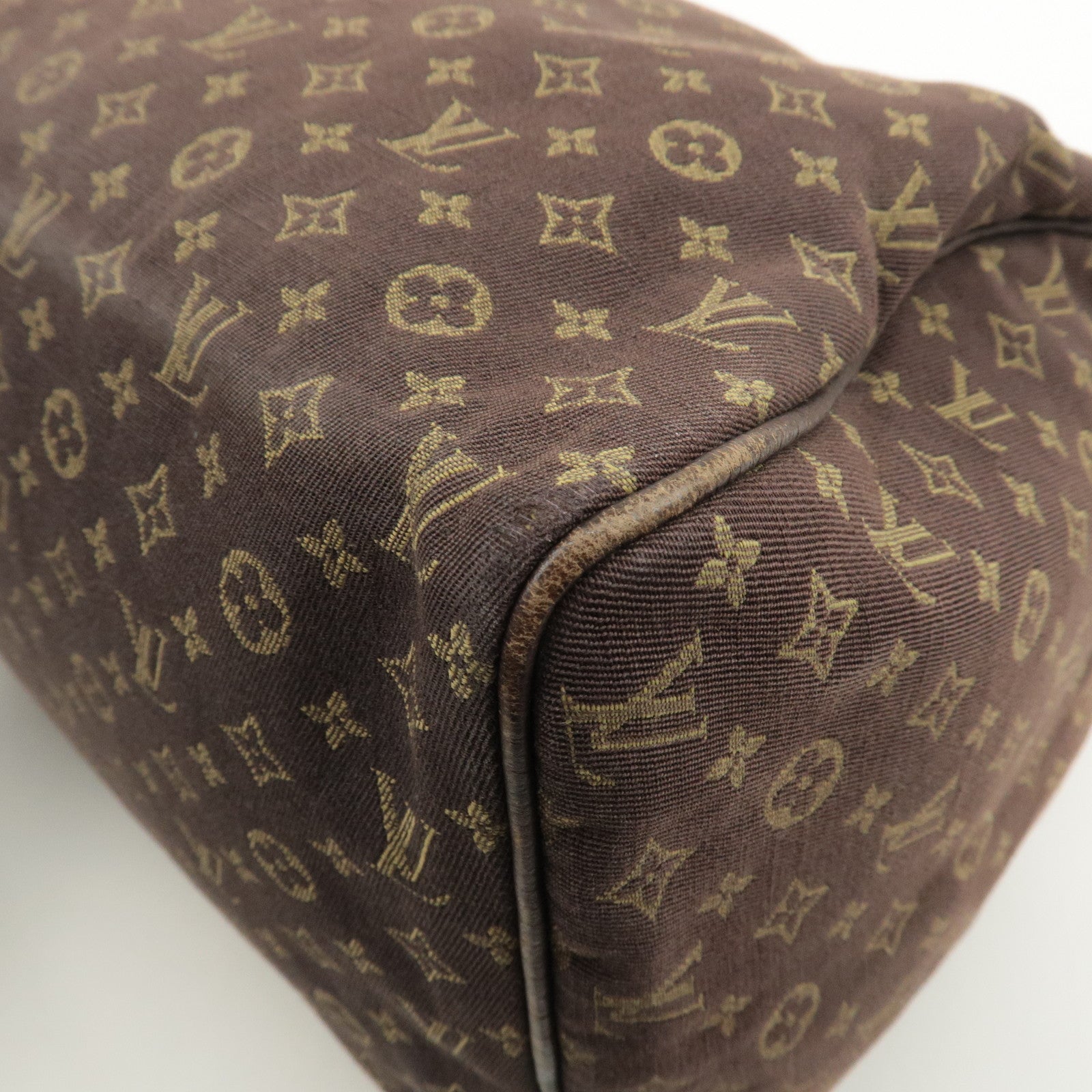 Louis Vuitton Monogram Mini Lin Speedy 30 Boston Bag Ebene M95224