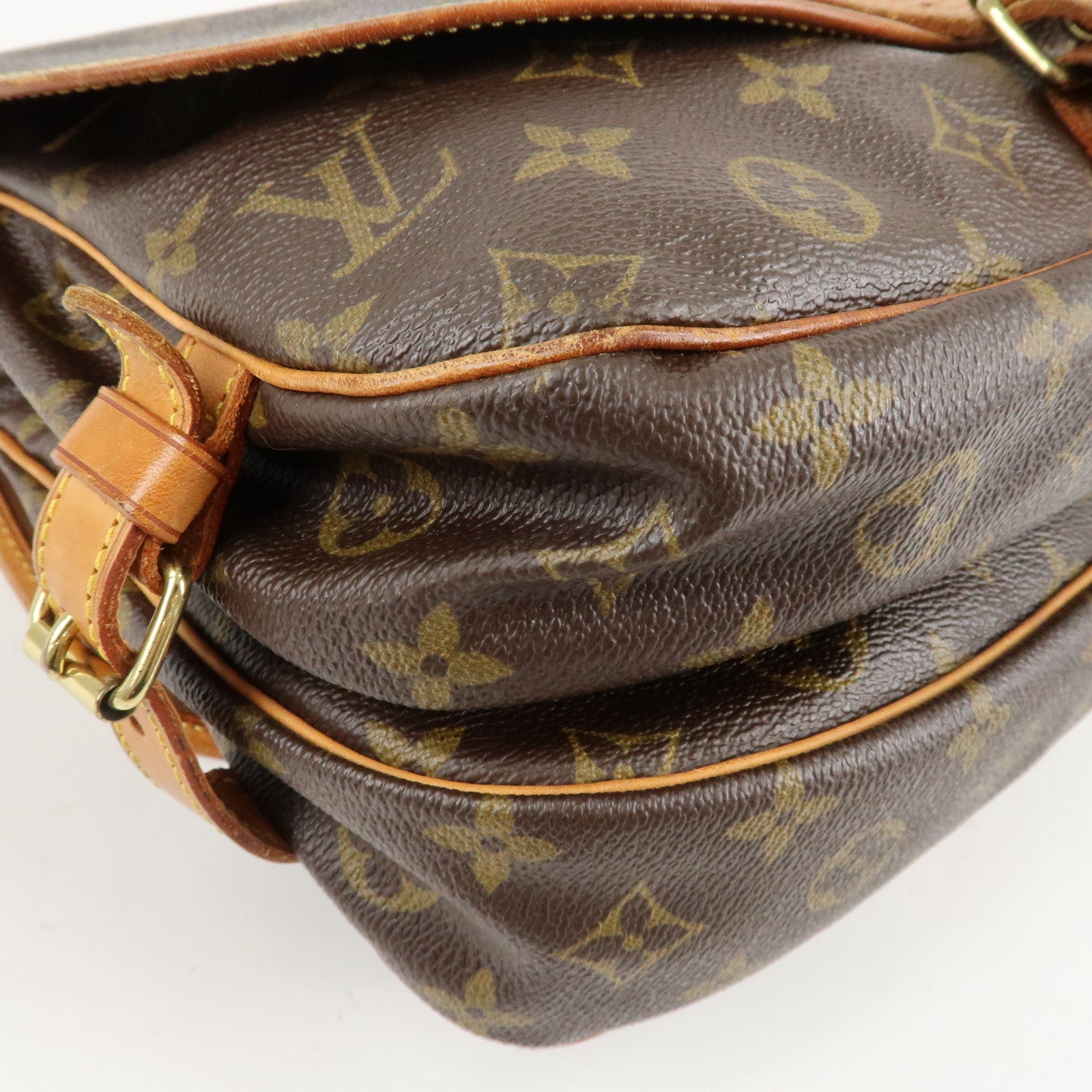 Louis Vuitton Monogram Saumur 30 Crossbody Bag Brown M42256 Used