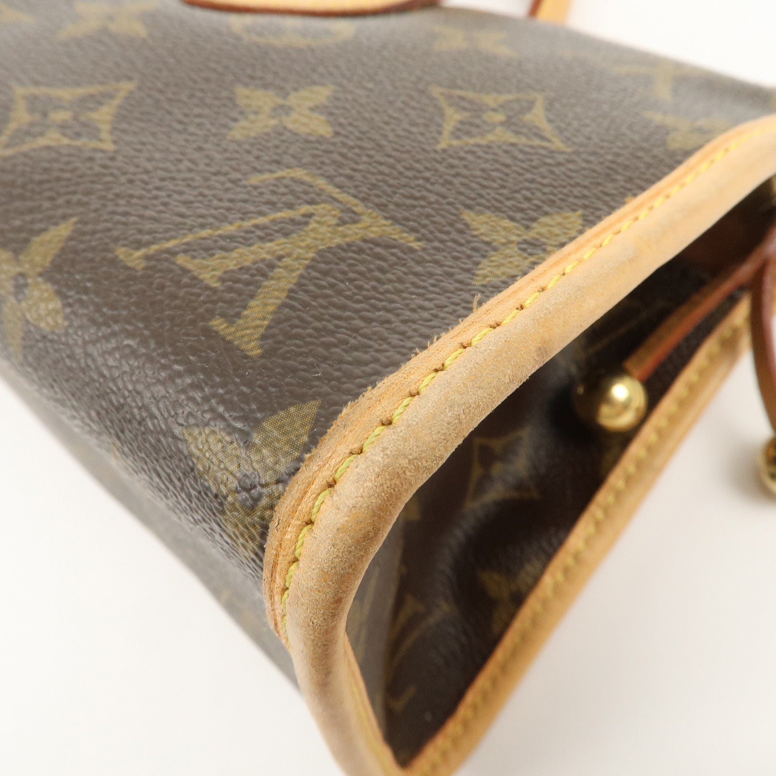 Louis Vuitton Monogram Popincourt Hand Bag Brown M40009 Used