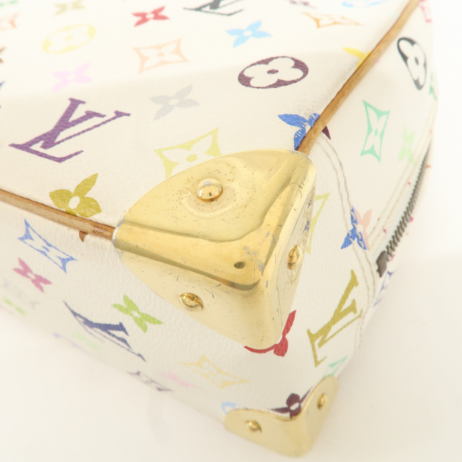 Louis Vuitton Monogram Multicolor Trouville Hand Bag M92663 Used