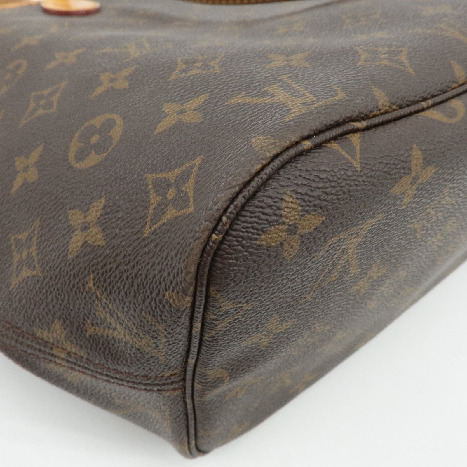 Louis Vuitton Monogram Neverfull MM Tote Bag Brown M40156 Used